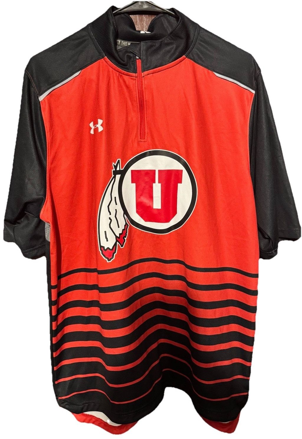 Under Armour University of Utah Utes Under Armour 1/4 Zip Men's L Player Size US L / EU 52-54 / 3 - 1 Thumbnail