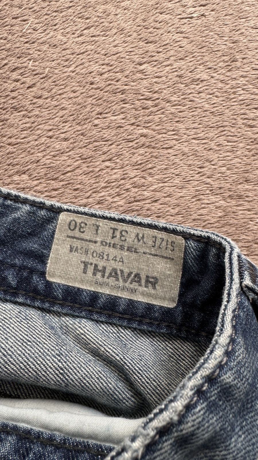 If Six Was Nine Diesel Thavar Y2K Mudwash Faded Jeans LGB hedi slimane vibe Size US 31 - 5 Thumbnail