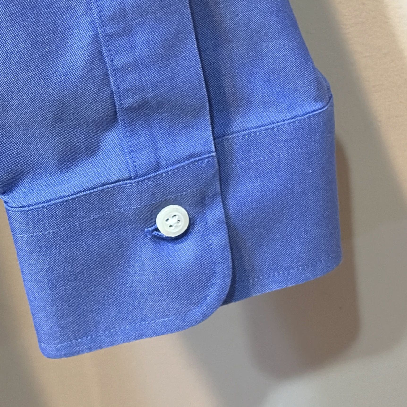 Brooks Brothers Regent Dress Shirt Blue Supima Cotton Non-Iron Button Up  16-34 L Men Regular Long Sleeve 34/35 Button-Down Collar