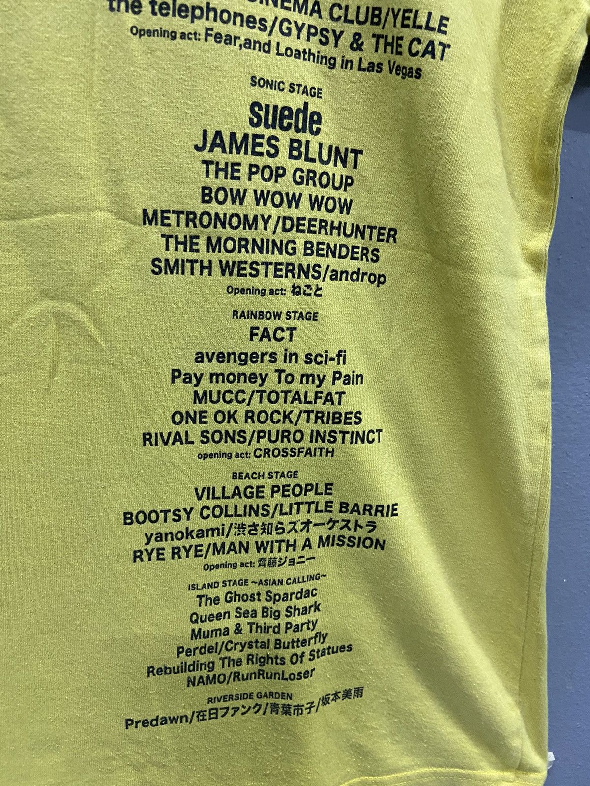 Band Tees SUMMER SONIC TOKYO OSAKA 2011 TOUR TEE SHIRT Size US M / EU 48-50 / 2 - 8 Thumbnail