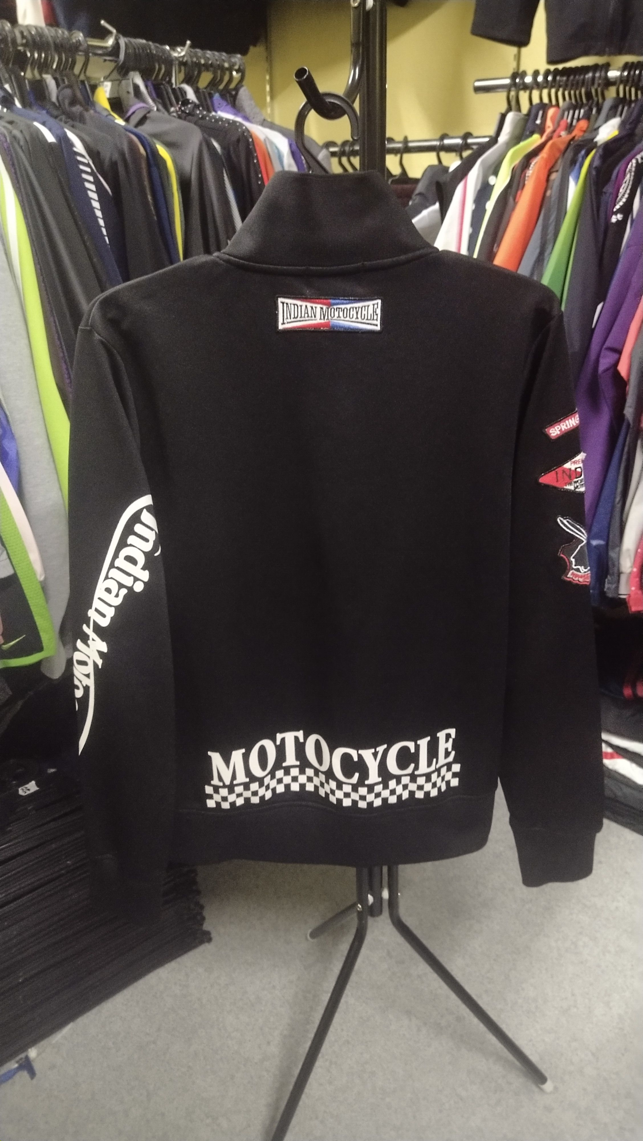 Indian Motorcycle 🔥 Rare Indian Motorcycle Stretchable Track Top Sweater Size US L / EU 52-54 / 3 - 4 Thumbnail