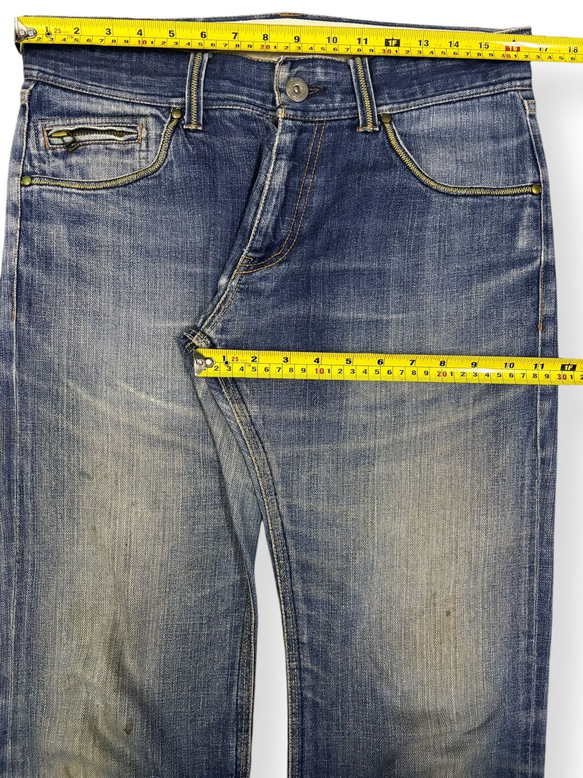 Global Work Japanese Brand Global Work Mud Wash Distressed Grunge Jeans Size US 33 - 14 Thumbnail