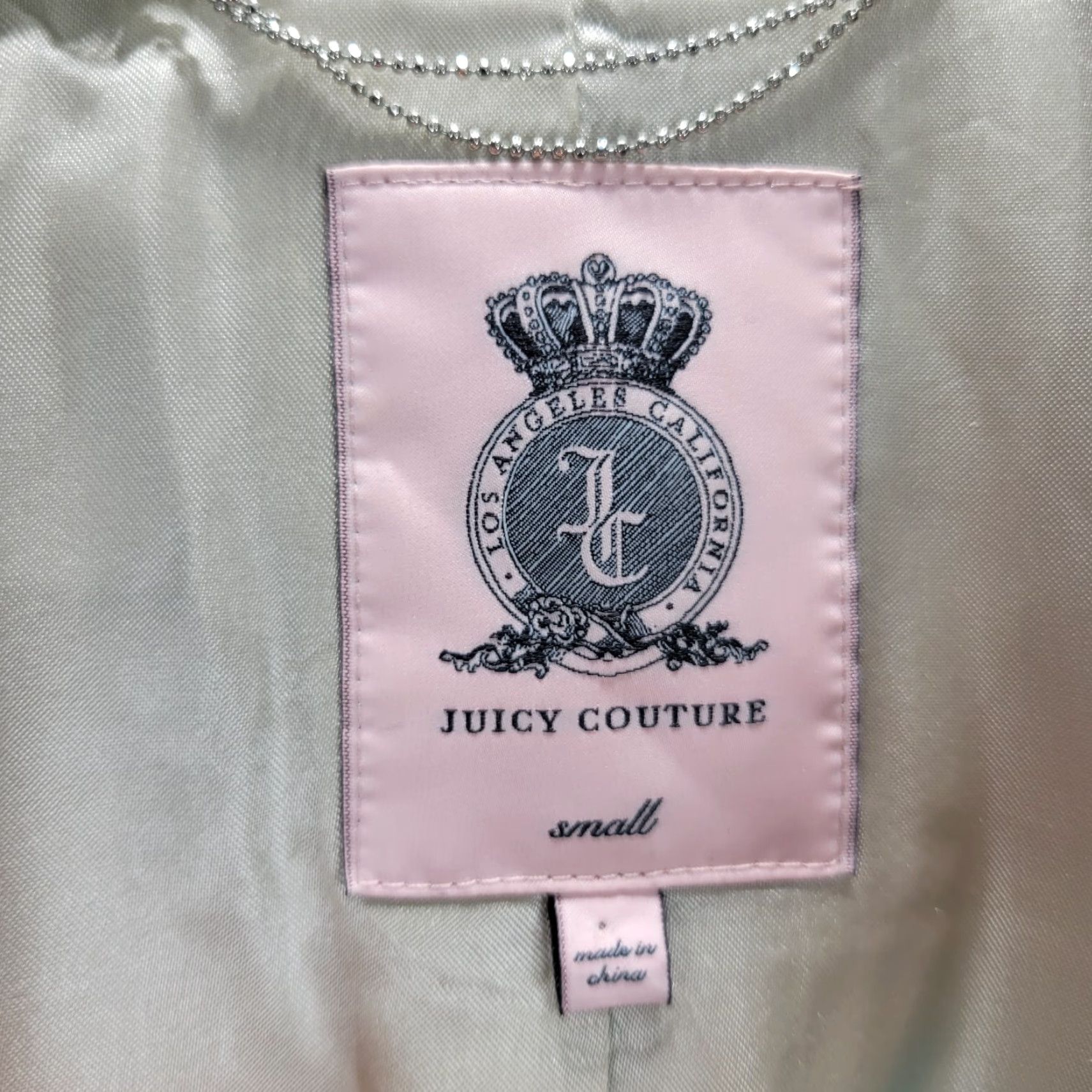 Juicy Couture Juicy Couture Blazer Women's Gray Peak Lapel Two-Button Lined Sz S Shirt Jacket Coral? Size S / US 4 / IT 40 - 3 Thumbnail