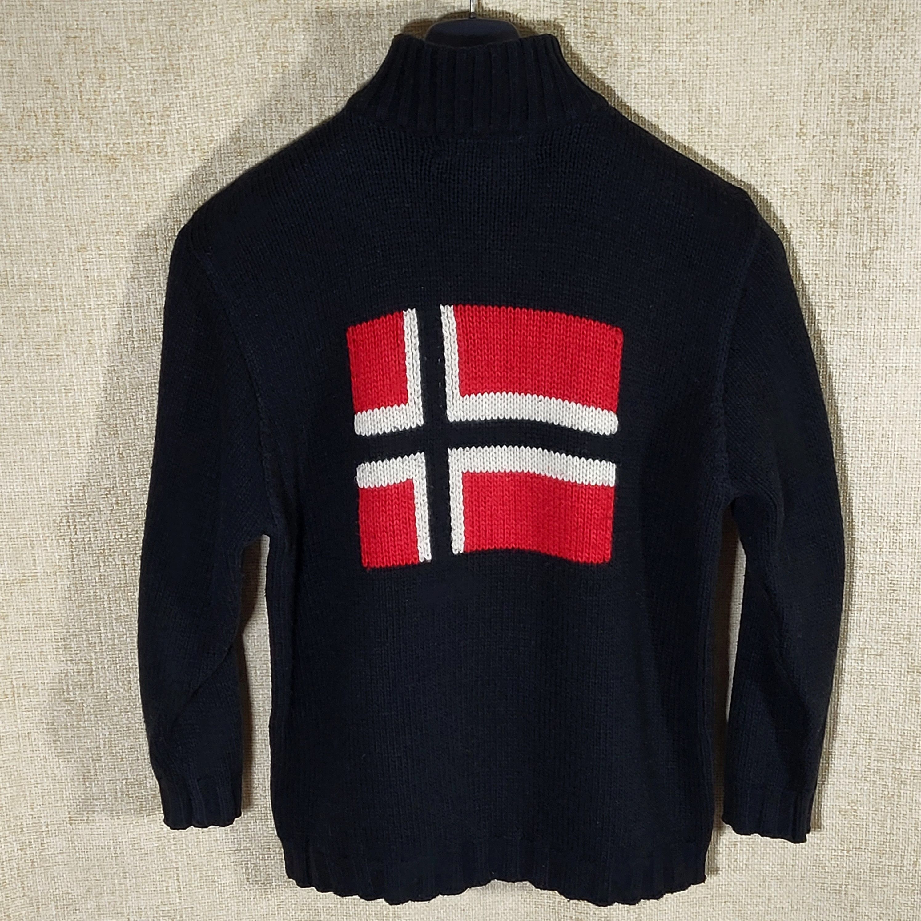 Napapijri Napapijri Vintage Mens Wool Sweater Size US L / EU 52-54 / 3 - 1 Thumbnail