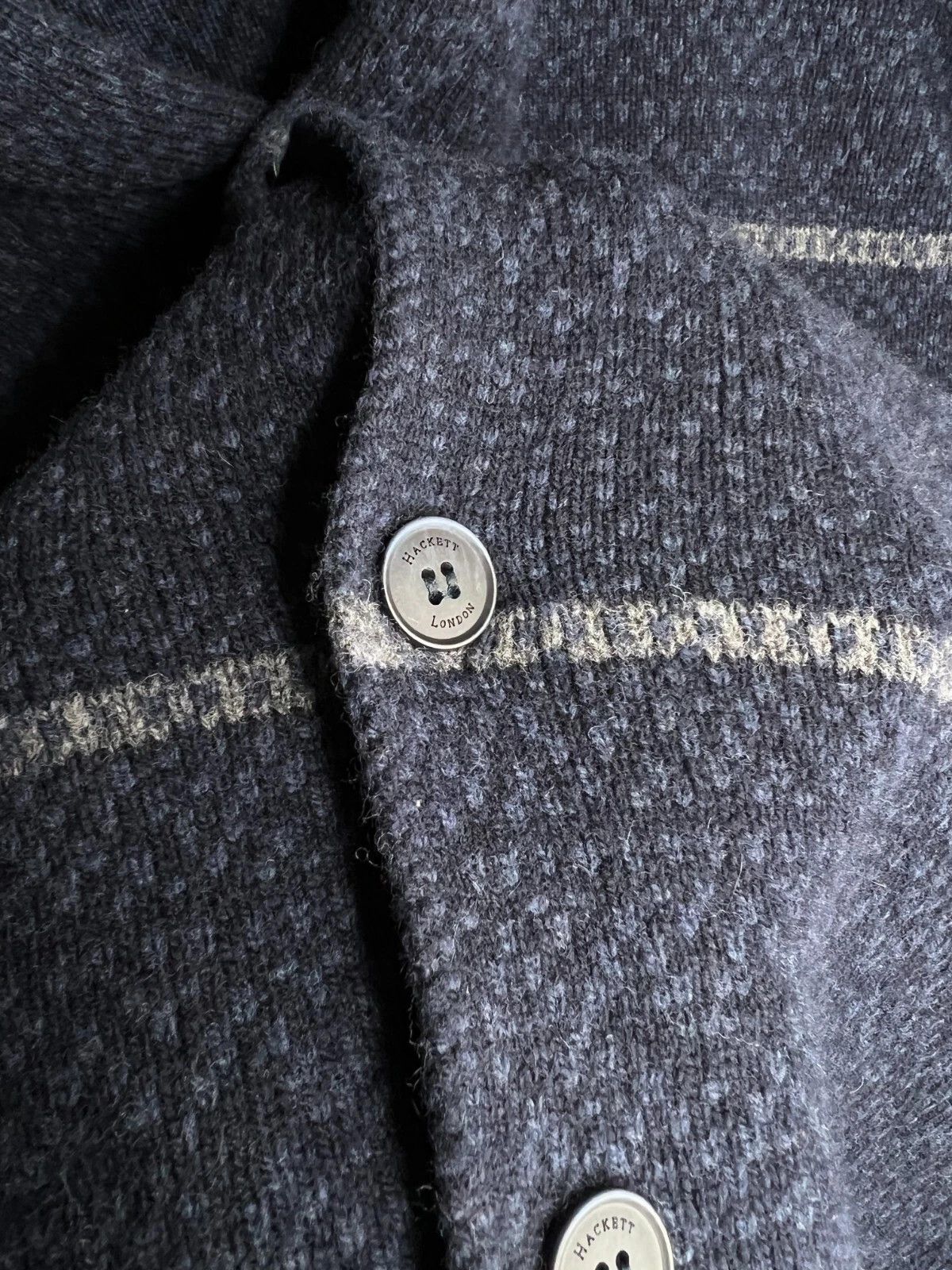 Hackett Hackett London Merino Cashmere Fair Isle Shawl Cardigan Size US L / EU 52-54 / 3 - 9 Thumbnail