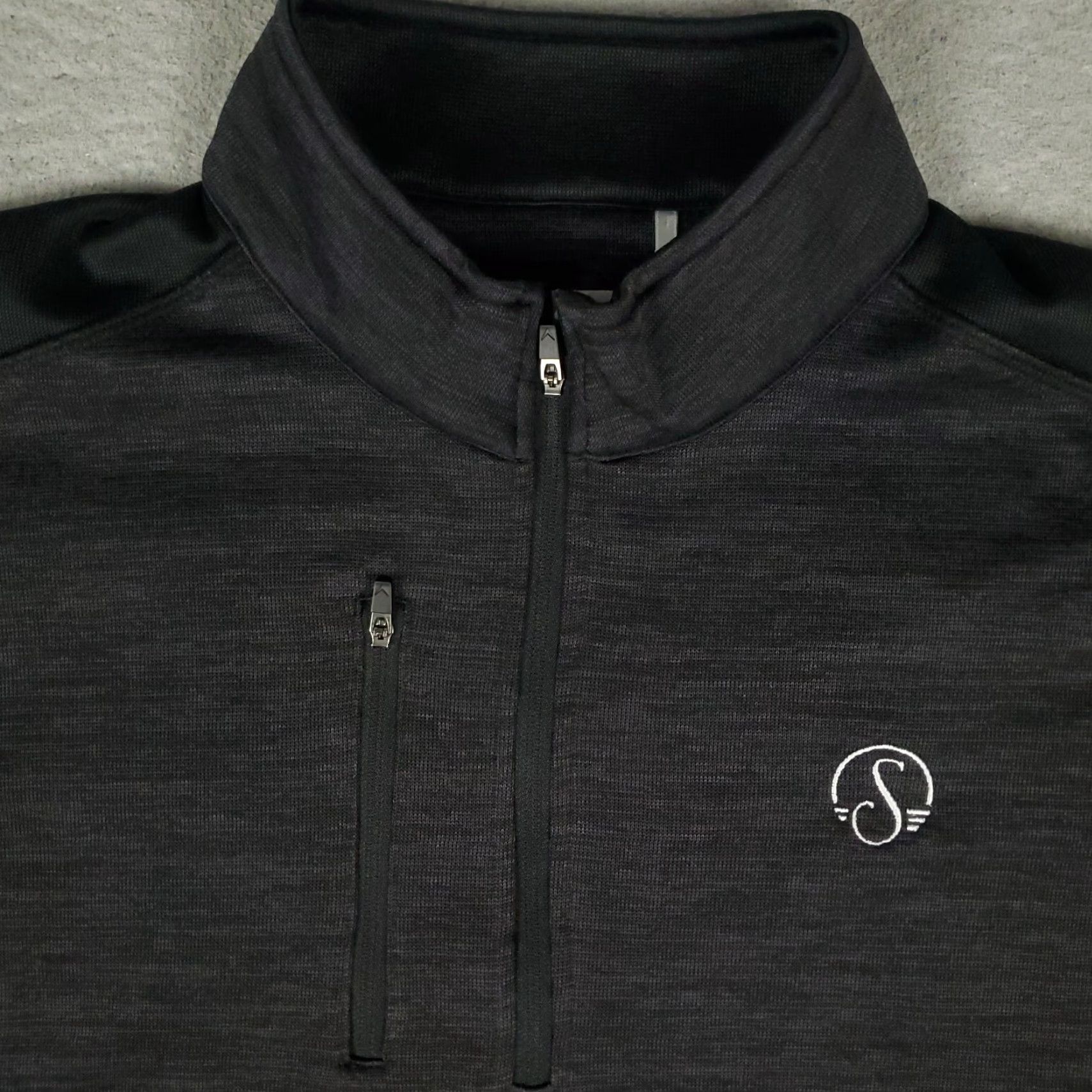 Callaway Callaway Sweater Men XL Gray 1/4 Zip Pullover — Golf Casual Knit Mock Neck Sweatshirt: Long Sleeve, Zipper, Regular Fit, Polyester, Cardigan? Size US XL / EU 56 / 4 - 2 Thumbnail