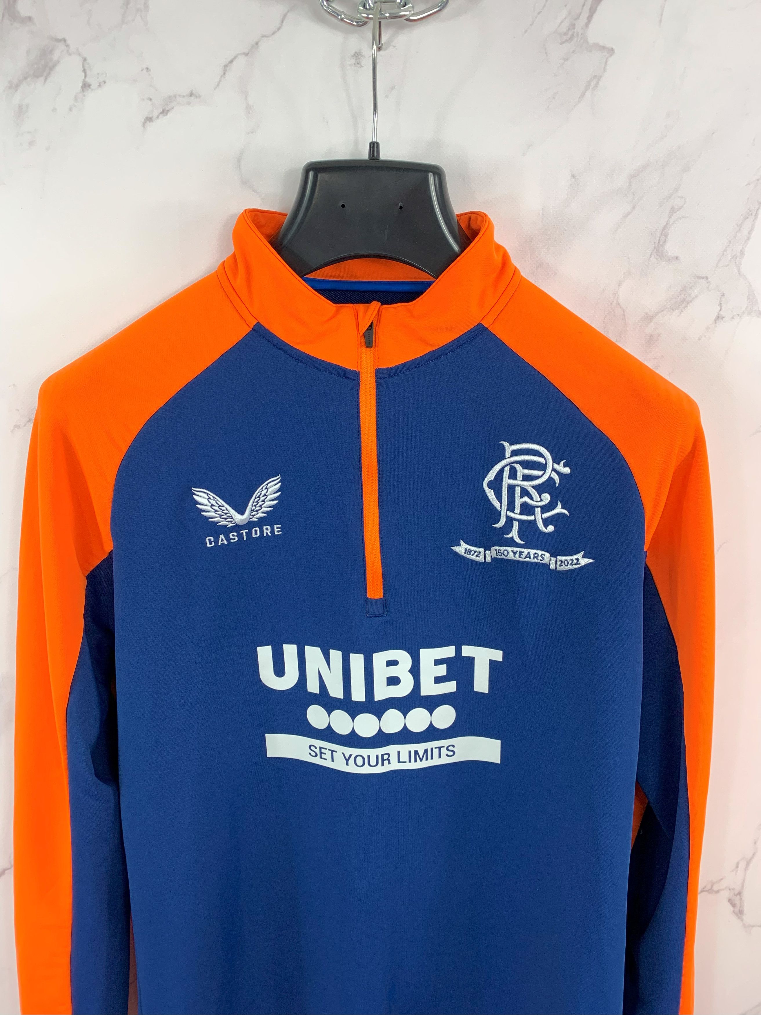 Castore Castore Rangers 1/4 Zip Long Sleeve Training Top 2022/23 Size US S / EU 44-46 / 1 - 11 Thumbnail