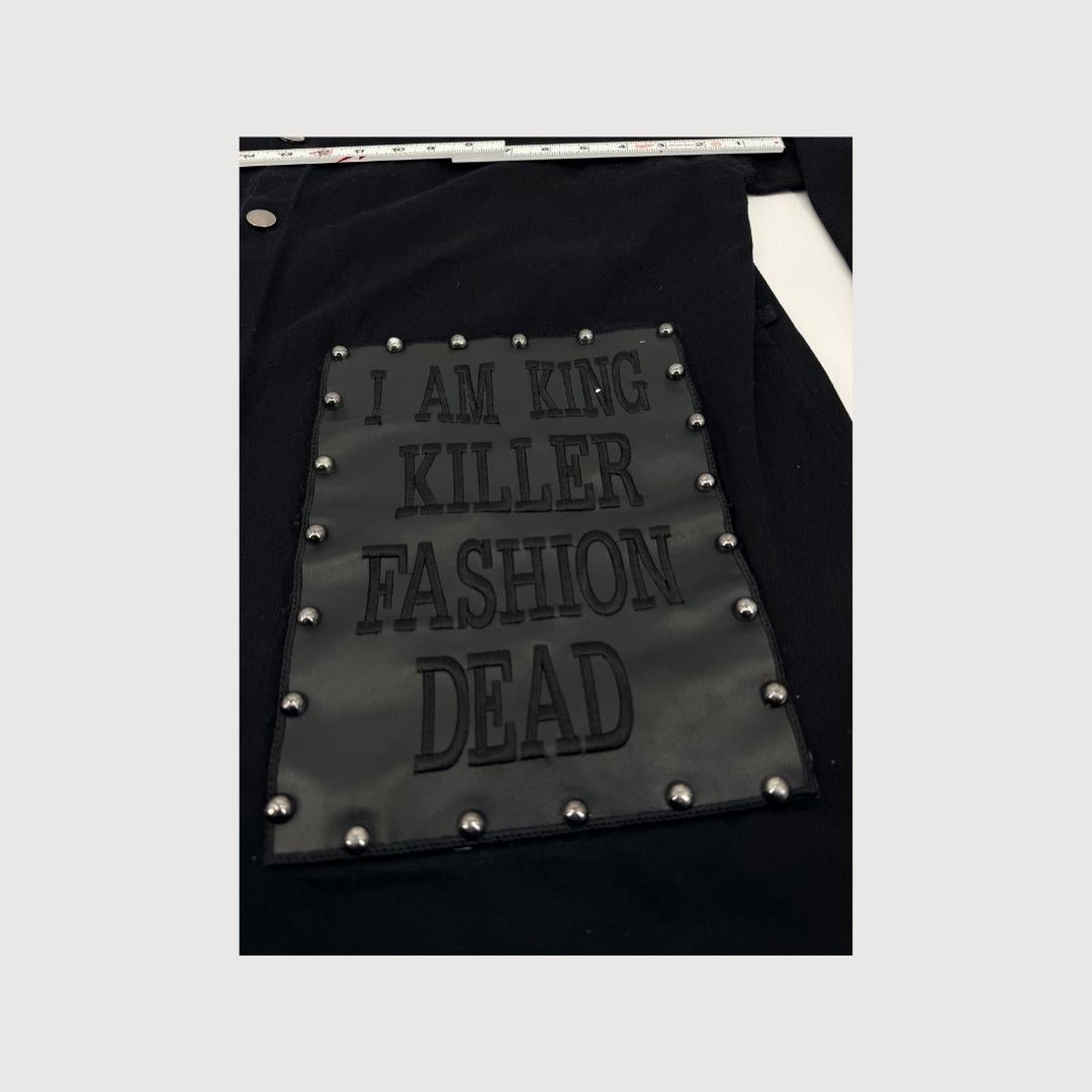 Other M. King Studded Patch Button Down Shirt Punk Streetwear L Size US L / EU 52-54 / 3 - 4 Thumbnail