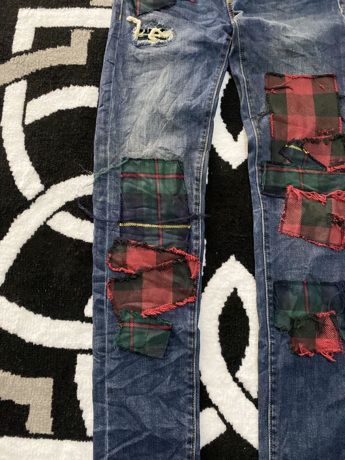 Y/Project Ralph Lauren Denim & Supply Kurt Cobain Grunge Patchwork Size 25" / US 0 / IT 36 - 4 Thumbnail