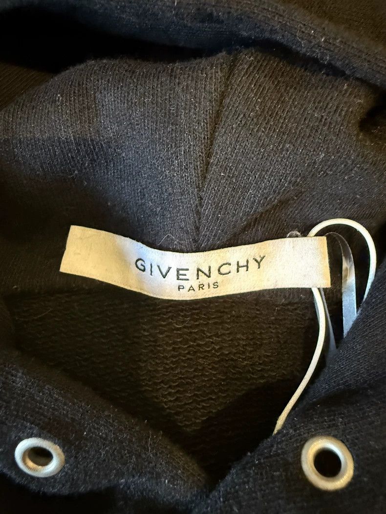 Givenchy Givenchy Black Hooded Sweatshirt, Size M, Made in Portugal Size US M / EU 48-50 / 2 - 2 Thumbnail