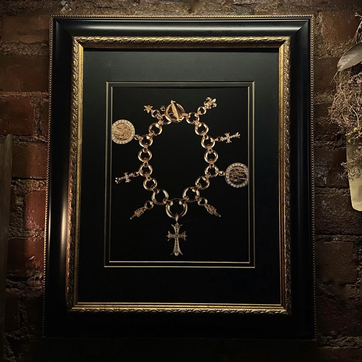 Chrome Hearts Chrome Hearts “O” Ring Gold Bracelet with Charms Poster Size ONE SIZE - 3 Thumbnail