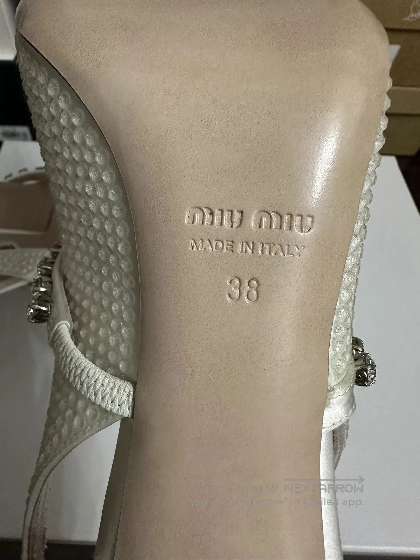 Miu Miu MiuMiu 2022 Pointed Toe Crystal Heels. Size US 7 / IT 37 - 7 Thumbnail