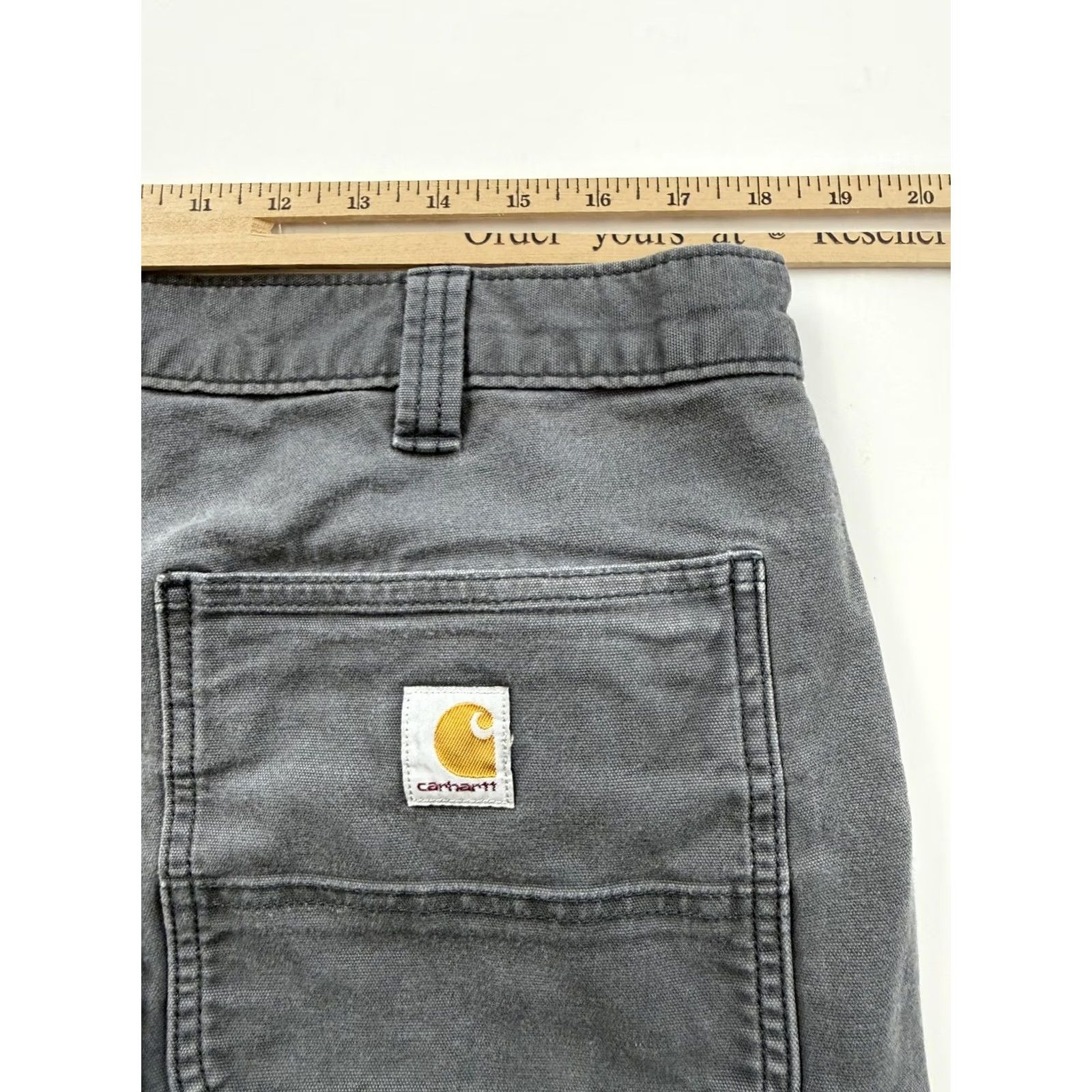 Carhartt Carhartt Pants Mens 38 Gray 38x27 Relaxed Fit Canvas Carpenter Workwear Utility Size US 38 / EU 54 - 7 Thumbnail