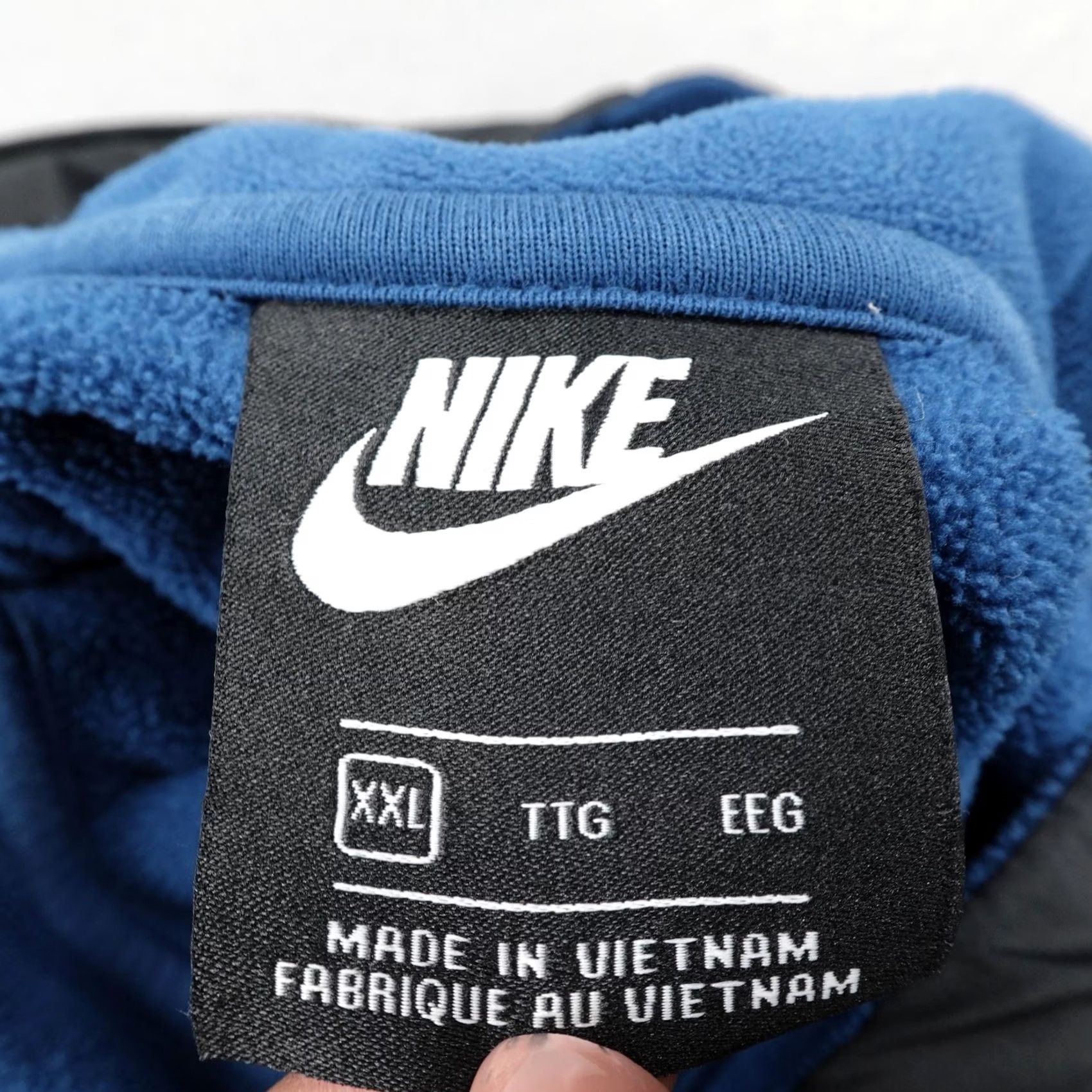 Nike Nike Hoodie Mens 2XL Blue Black Polar Fleece Windrunner Jacket Sweatshirt Zip Up Size US XXL / EU 58 / 5 - 7 Thumbnail