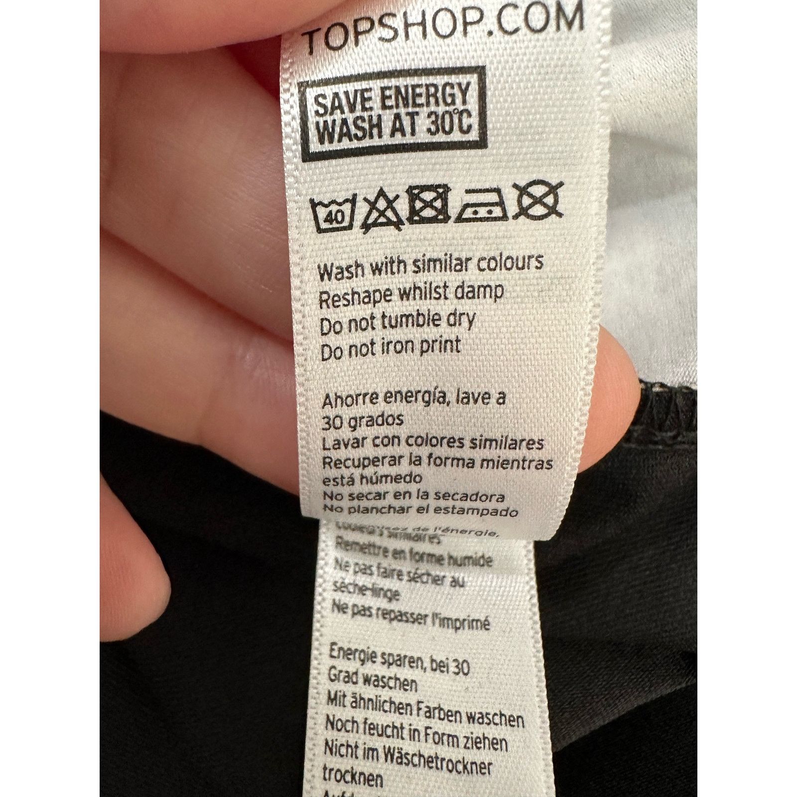 Topshop Topshop black front print long sleeves mini dress size 4 Size M / US 6-8 / IT 42-44 - 5 Thumbnail