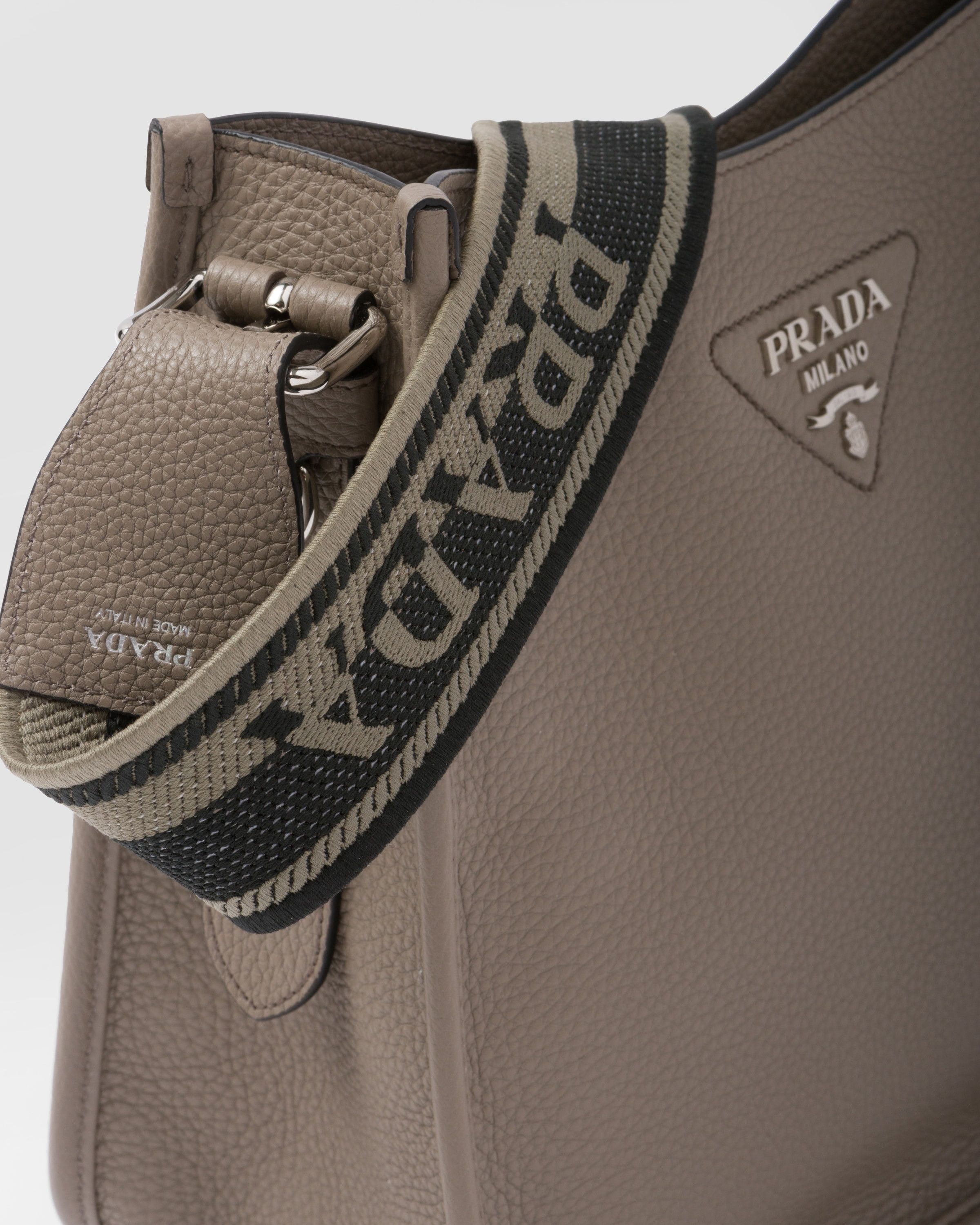 Prada o1la1rc1a0925 Size: OS / Leather Hobo Bag in Taupe Size ONE SIZE - 6 Thumbnail