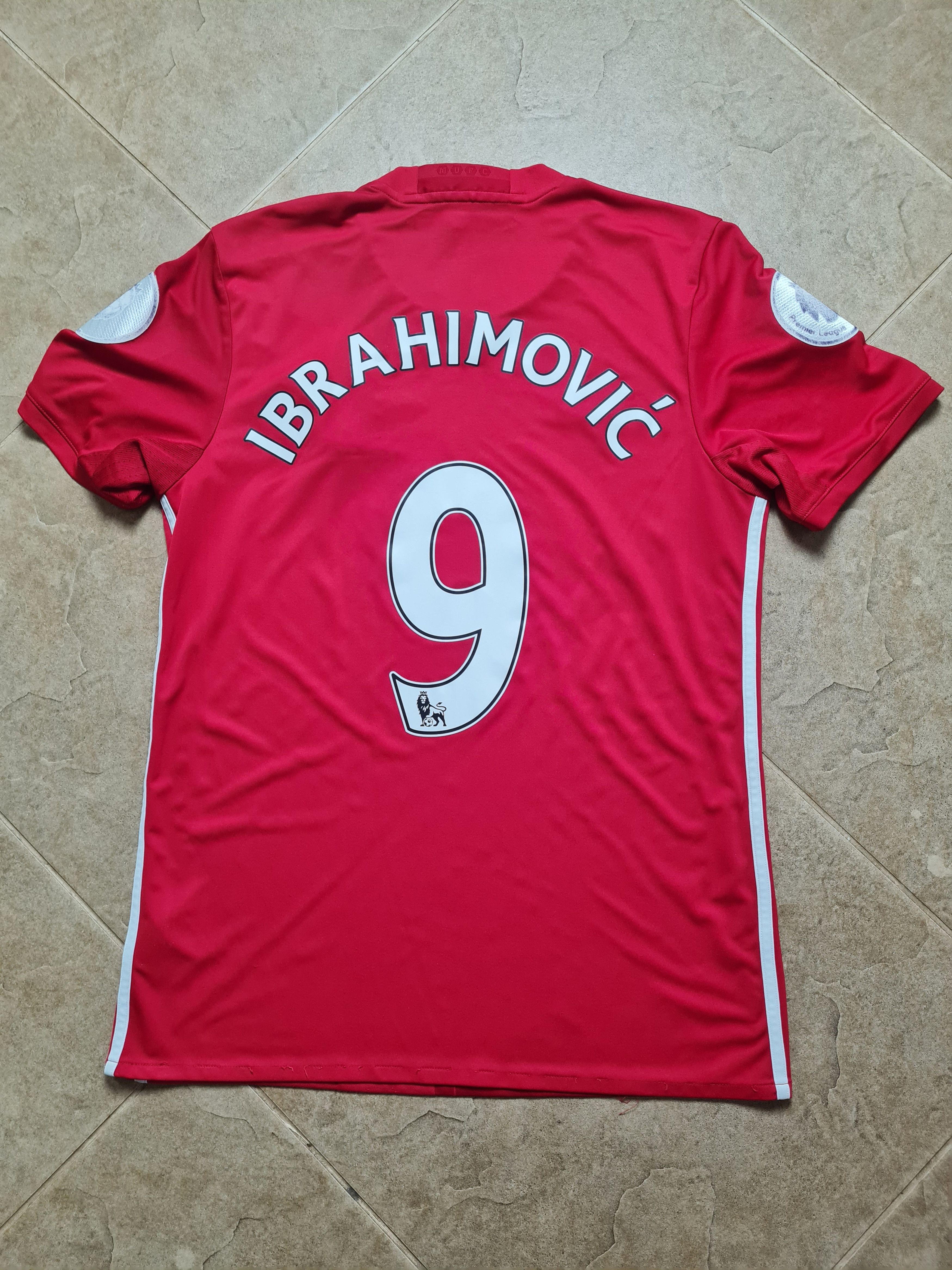 Adidas Manchester United Soccer Shirt 2016/17Adidas #9 Ibrahimovic Size US M / EU 48-50 / 2 - 1 Thumbnail