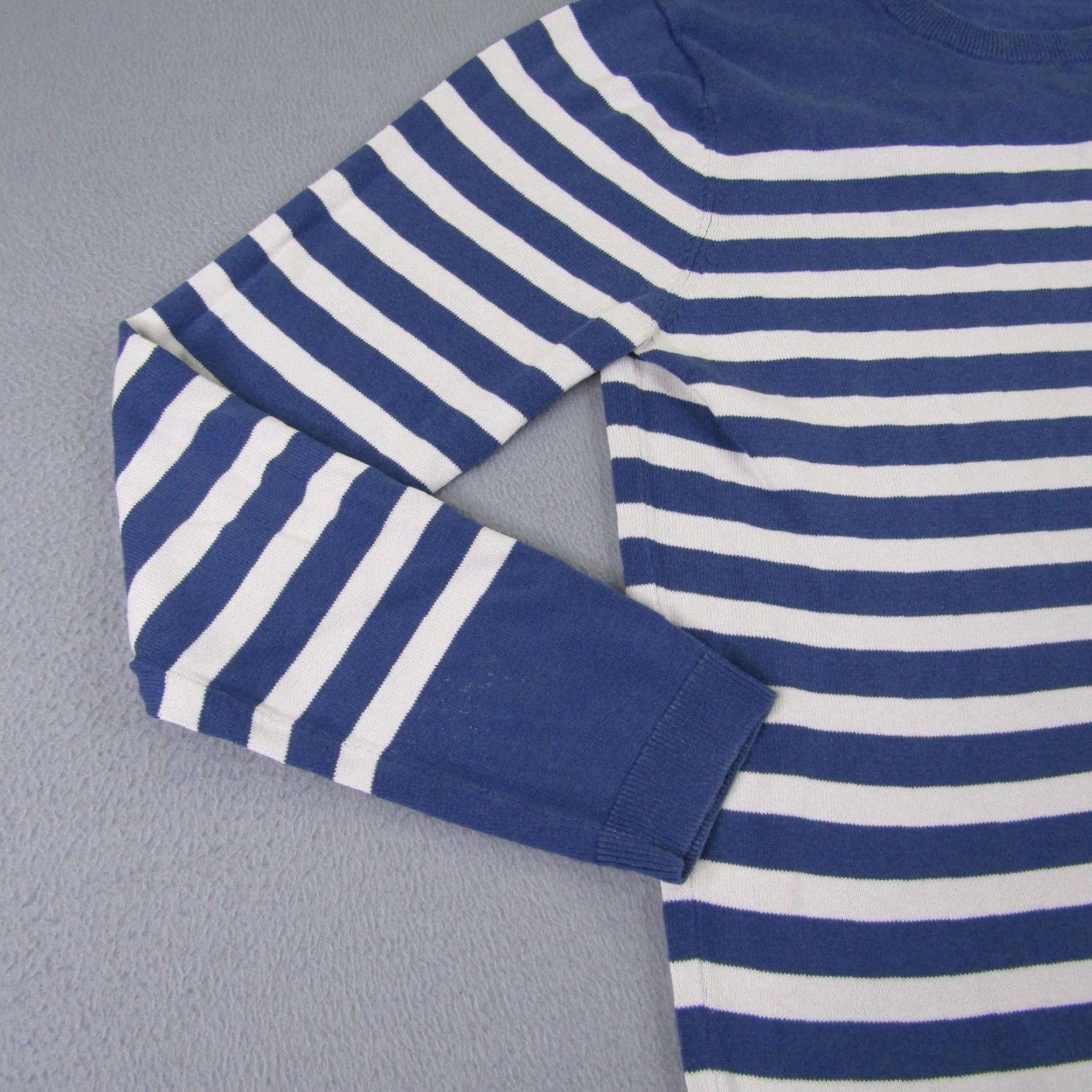 Farah VINTAGE Farah Sweater Womens M Blue White Stripes Pullover Crewneck Knit Size M / US 6-8 / IT 42-44 - 3 Thumbnail