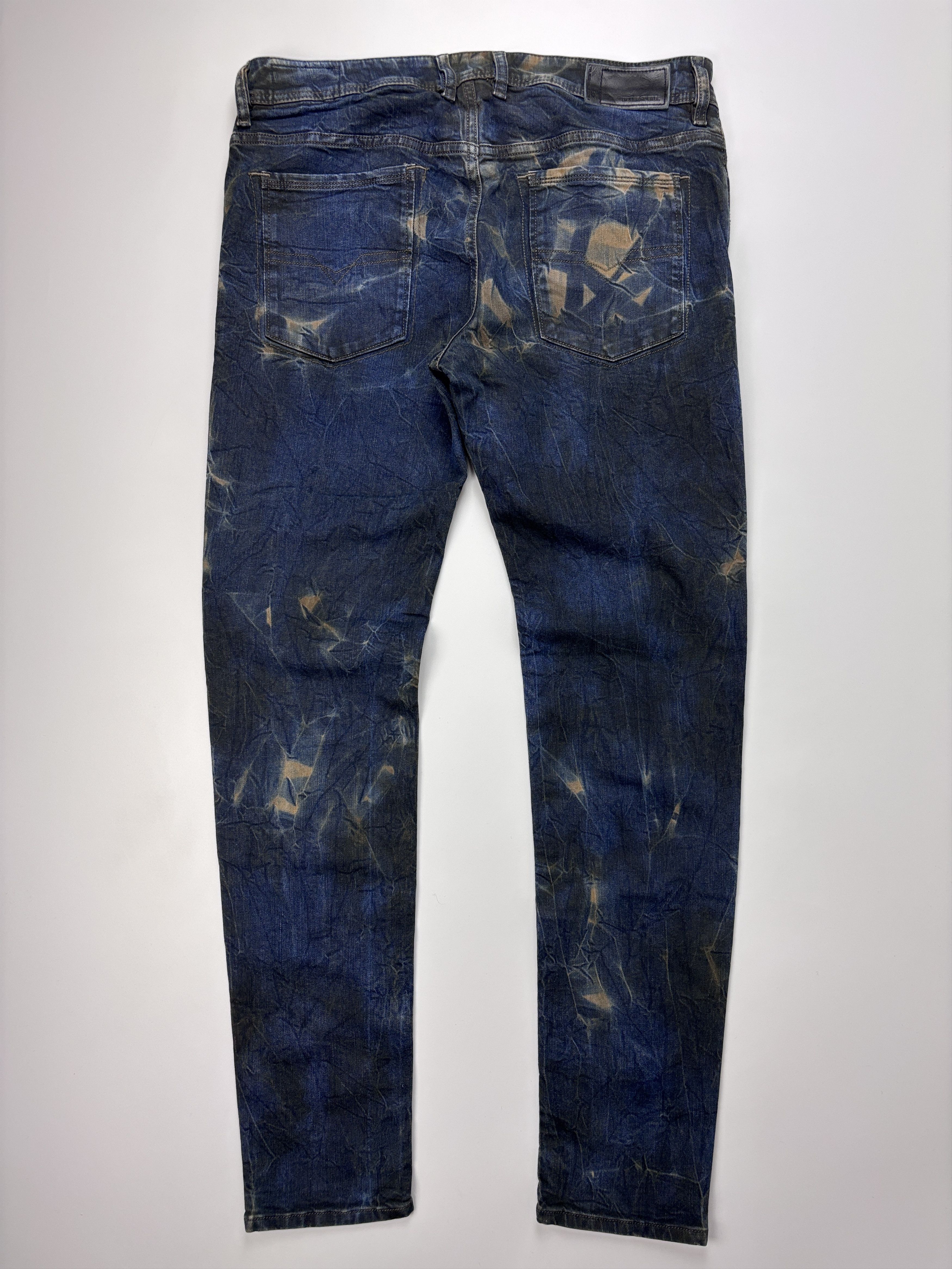 Diesel Mens Diesel Sleenker-d Marble Wash Deinm Jeans Blue Size 32 Size US 32 / EU 48 - 5 Thumbnail