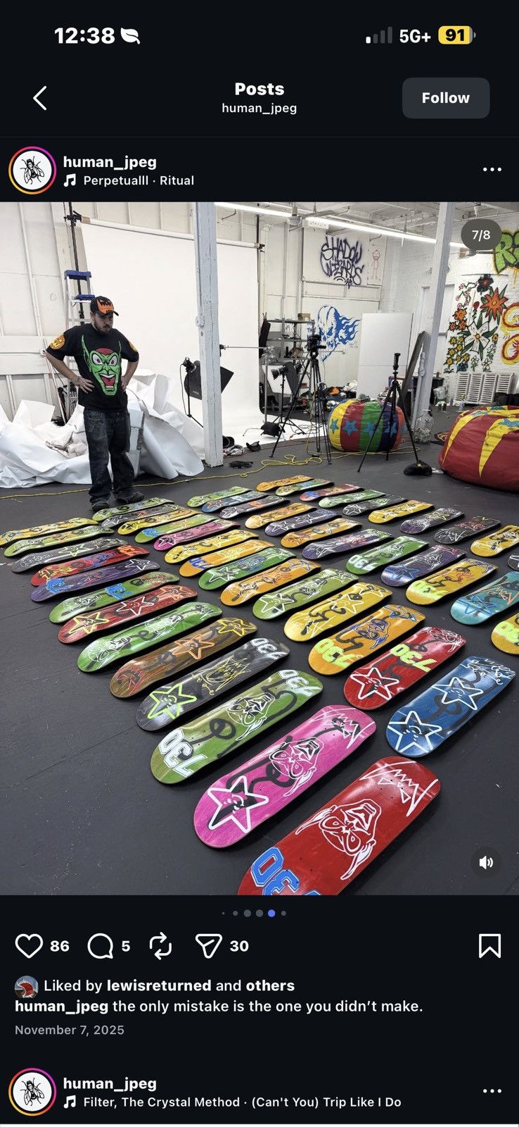Asspizza ASSPIZZA 1/50 HAND DRAWN/SCREEN PRINTED SKATEBOARD Size ONE SIZE - 9 Thumbnail