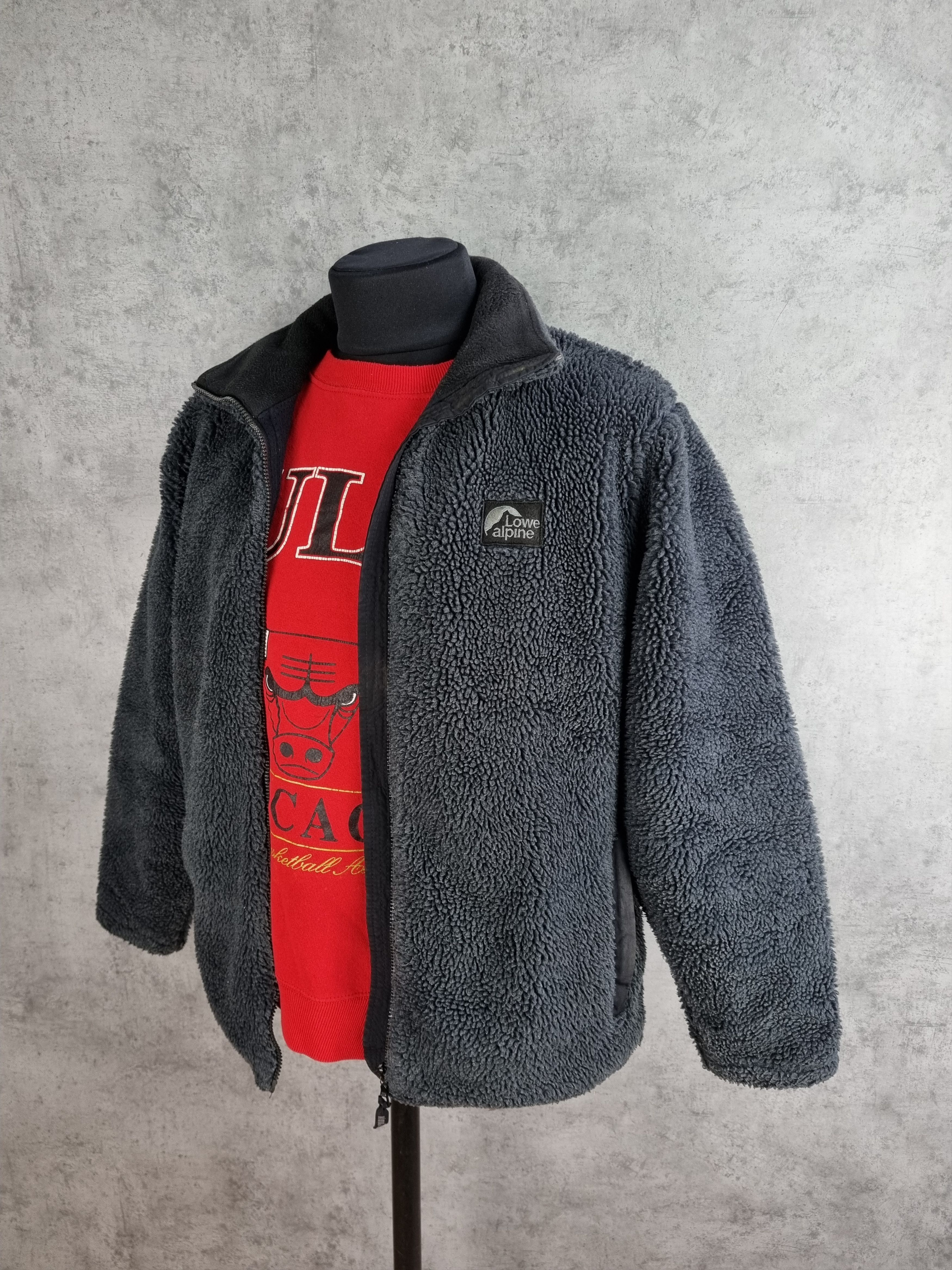 image of Outdoor Life x Vintage Lowe Alpine Sherpa Deep Pile Fleece Like Patagonia in Grey (Size Medium)