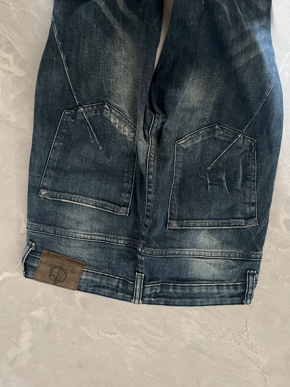 Japanese Brand Rare Y2K Archive Slim Jeans — Minimal Faded Streetwear Japan Size US 30 / EU 46 - 5 Thumbnail