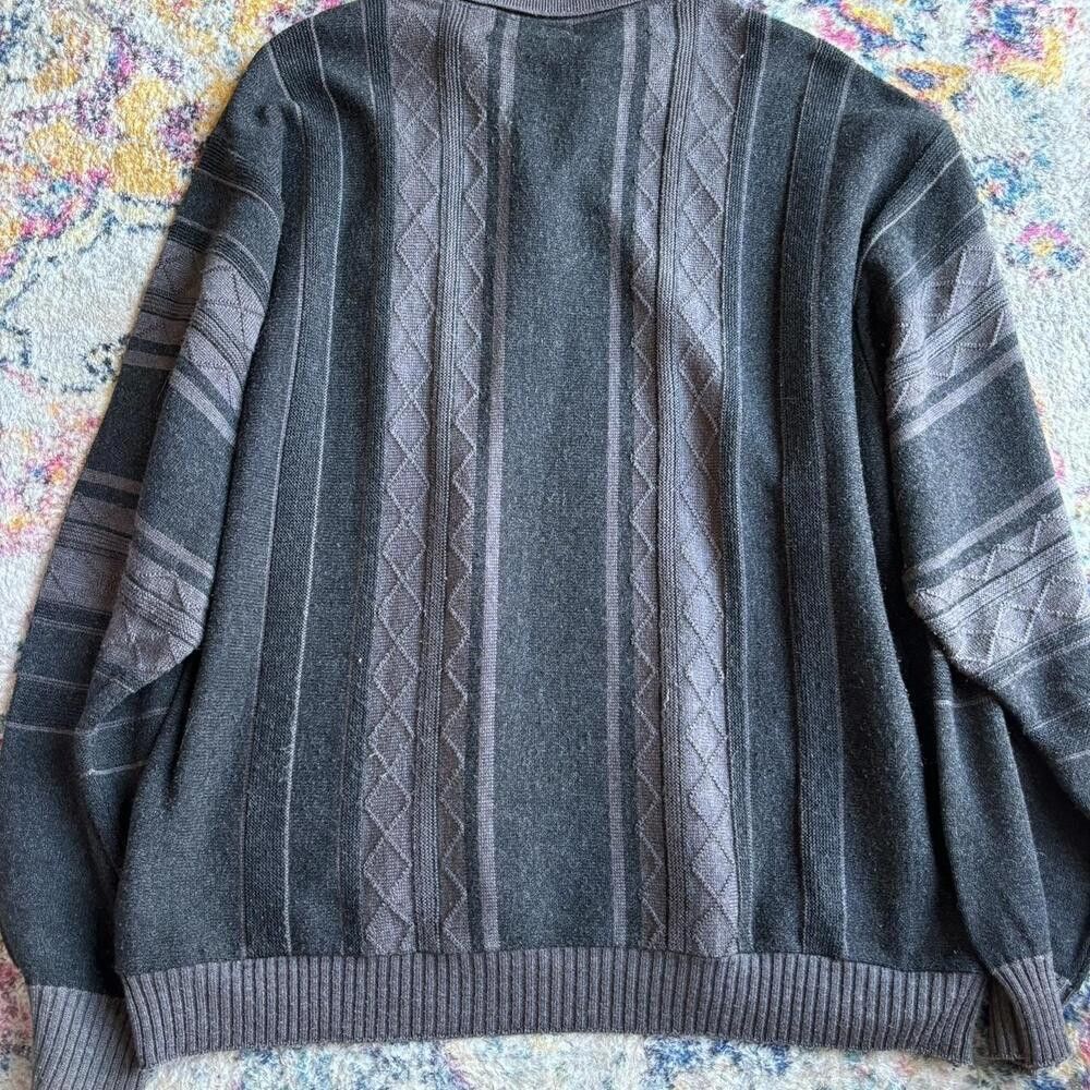 Designer Vintage Grey And Silver Polo Size US L / EU 52-54 / 3 - 2 Thumbnail