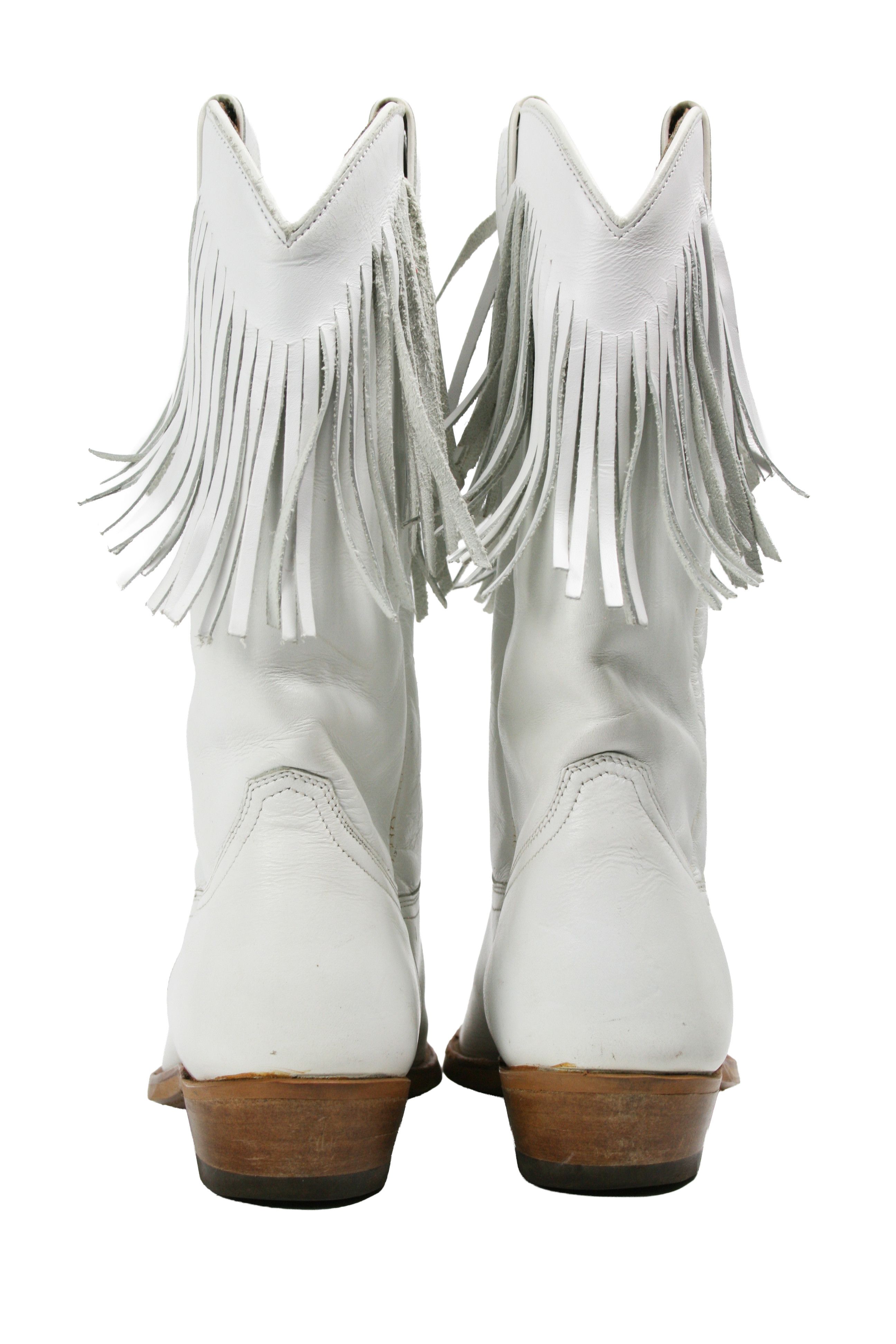 Sancho Boots 00S Y2K Cowboy Western Fringe Boots Vintage Size US 8 / IT 38 - 11 Thumbnail