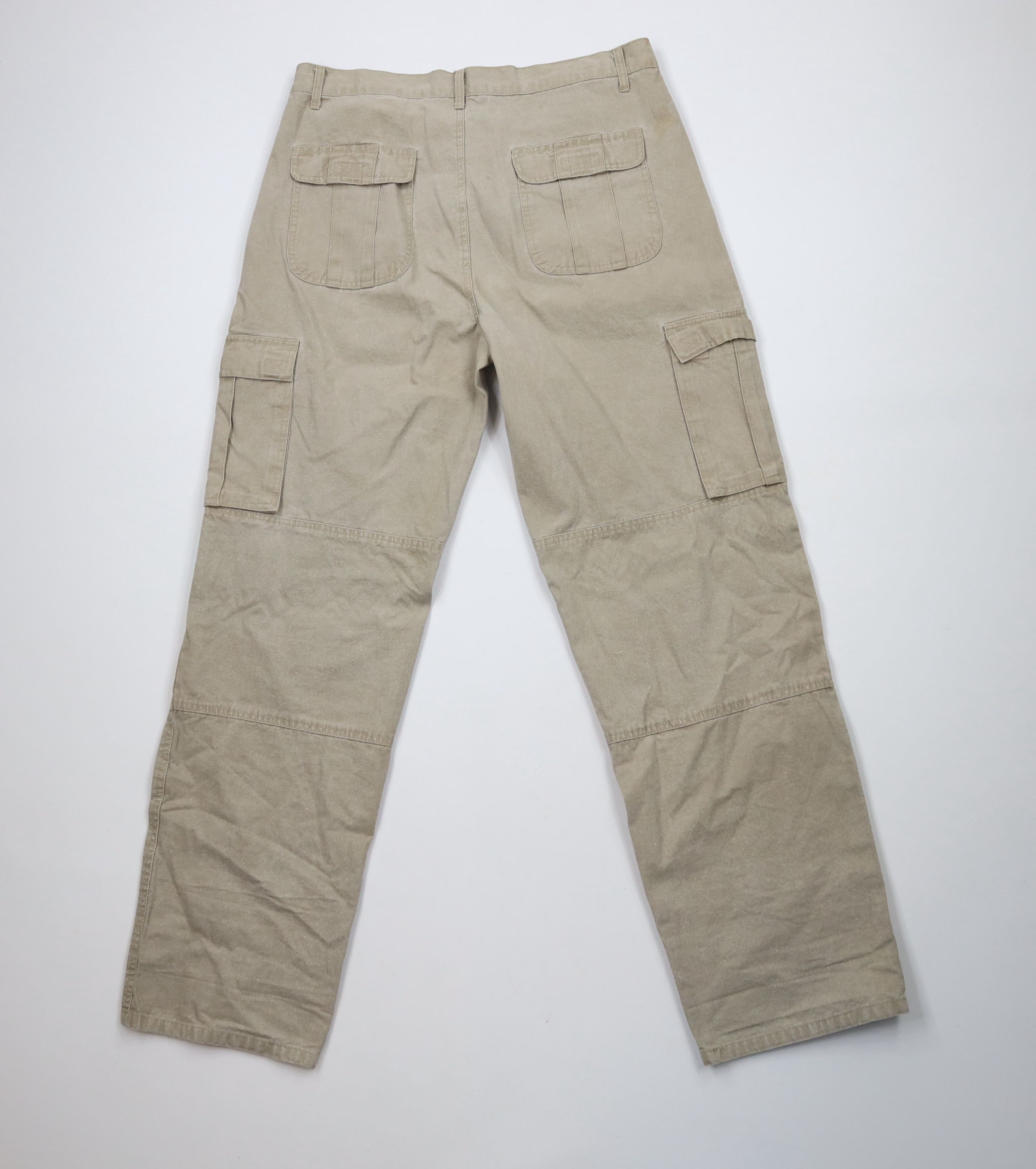 Vintage Vintage 90s Streetwear Stonewash Double Knee Cargo Pants Size US 34 / EU 50 - 11 Thumbnail