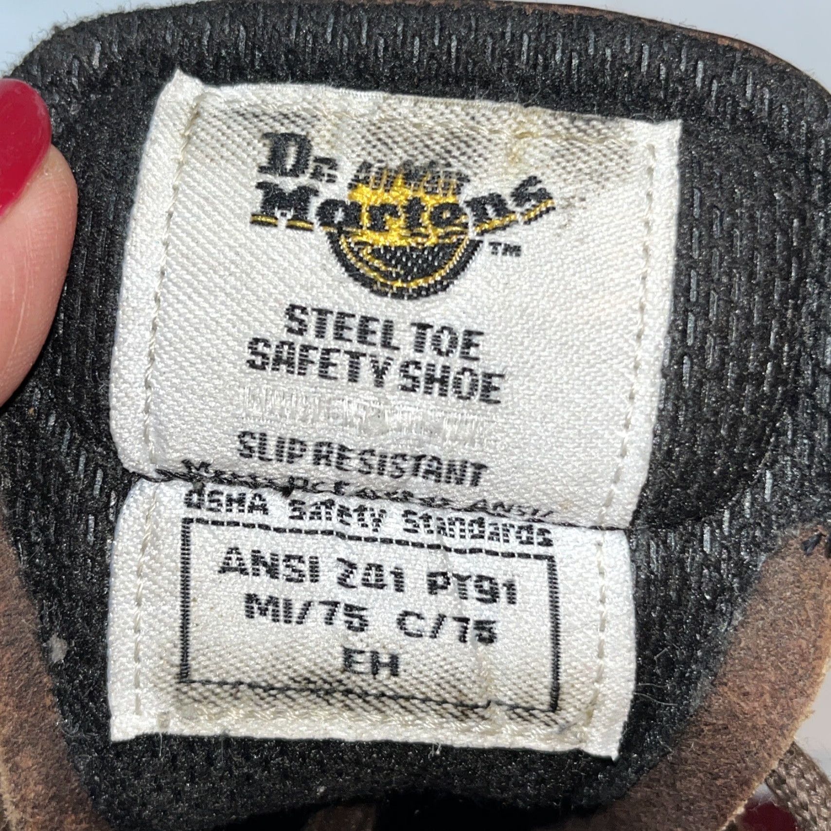 Dr. Martens VINTAGE Dr Doc Martens BROWN BOOTS Steel Toe 7735 ANSI Z41 PT91 Air Wair Work Size 6 Men Size US 6 / EU 39 - 2 Thumbnail