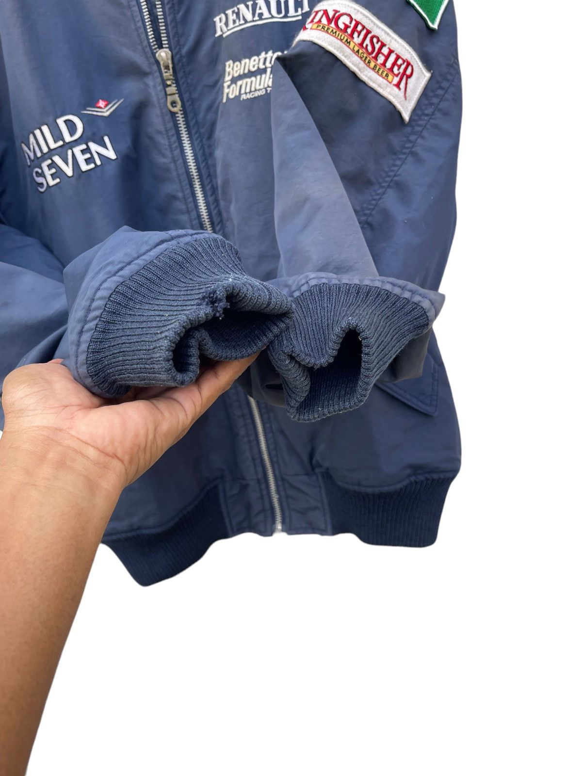 Benetton × Vintage Vintage Benetton Formula 1 Word Champion Bomber Jacket Size US L / EU 52-54 / 3 - 12 Thumbnail
