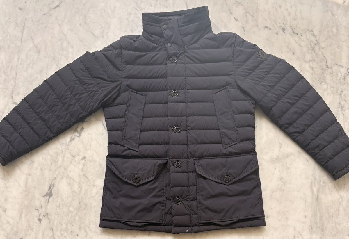 Moncler Moncler Black Hooded Down Puffer Jacket Mid-Length Men's Size US L / EU 52-54 / 3 - 9 Thumbnail
