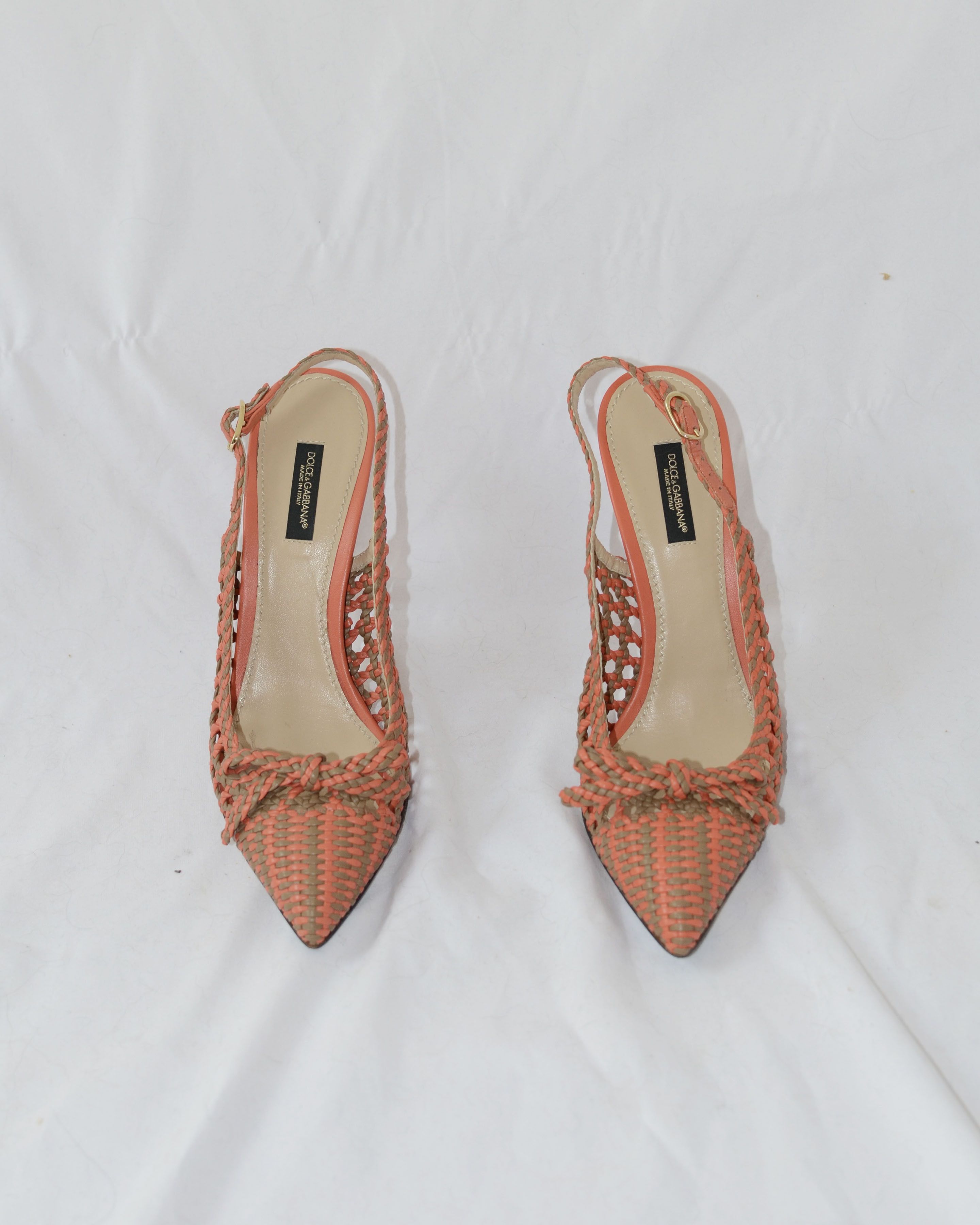Dolce & Gabbana Dolce & Gabbana Weaved Closed Toe Pumps Size US 8 / IT 38 - 1 Thumbnail