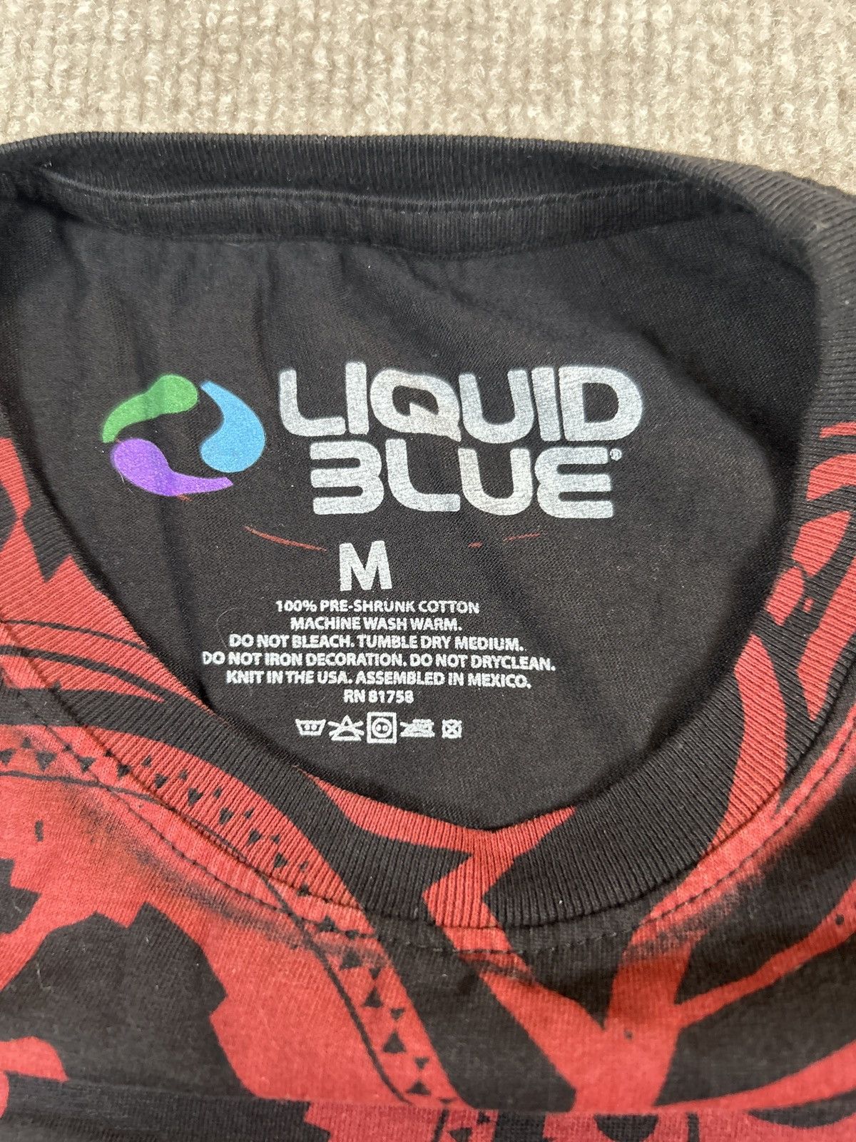 Liquid Blue AC/DC Black Ice Band T-Shirt Liquid Blue Red Size M 1209 Size M / US 6-8 / IT 42-44 - 2 Thumbnail