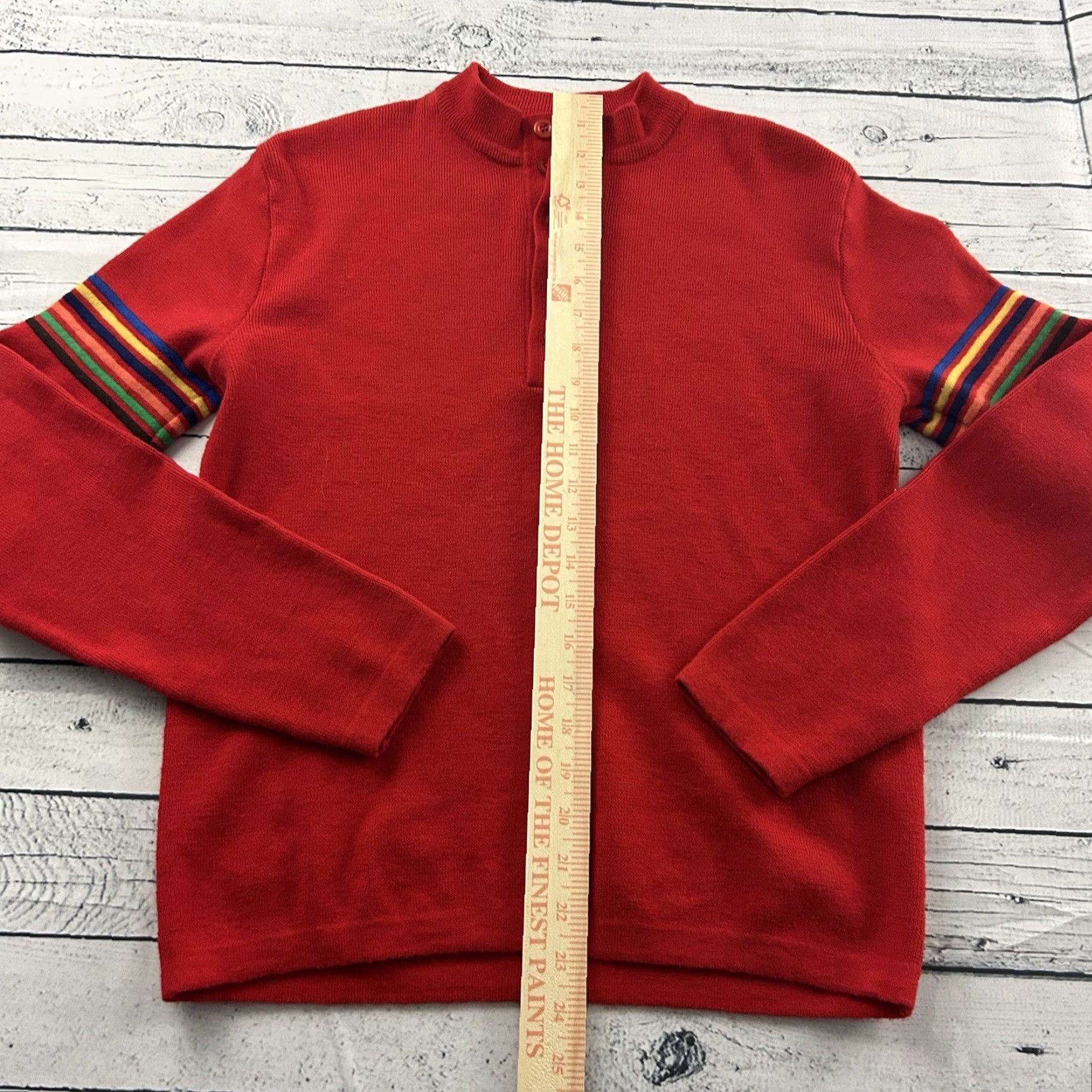 Vintage VINTAGE Meister 100% Wool 5 Button Sweater Men's M Red Pullover Shirt Wool Button Mens 100% Wool Sweater Red Angl? Size US M / EU 48-50 / 2 - 3 Thumbnail