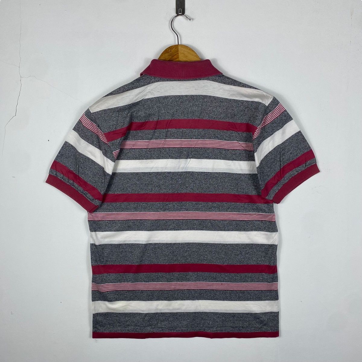 Longchamp Vintage 80's LONGCHAMP PARIS Striped Polo Shirt Size 48 Size US M / EU 48-50 / 2 - 4 Thumbnail