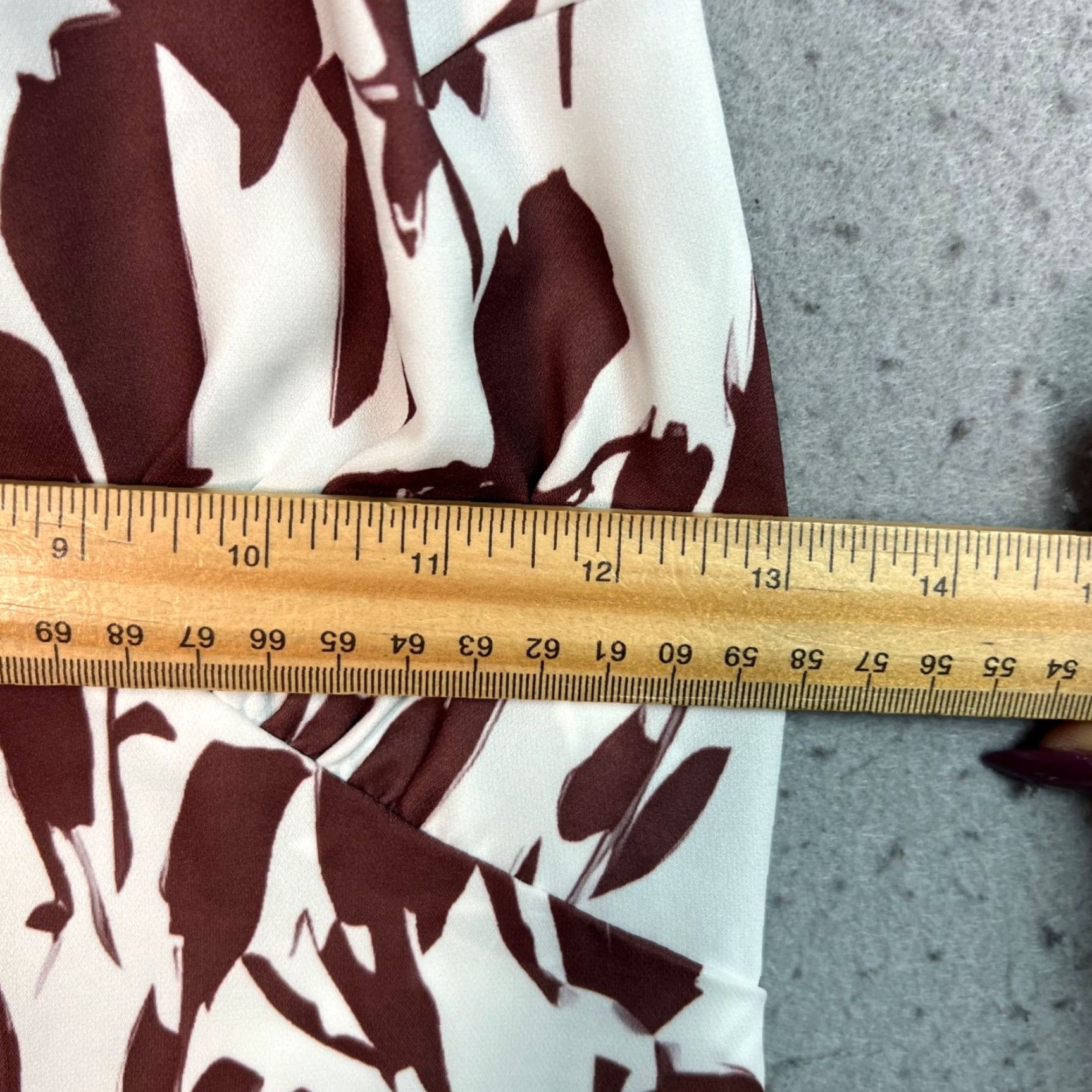 Vintage Rihoas Small Halter Neck Floral Maxi Dress Brown & White Polyester Sleeveless Size S / US 4 / IT 40 - 5 Thumbnail