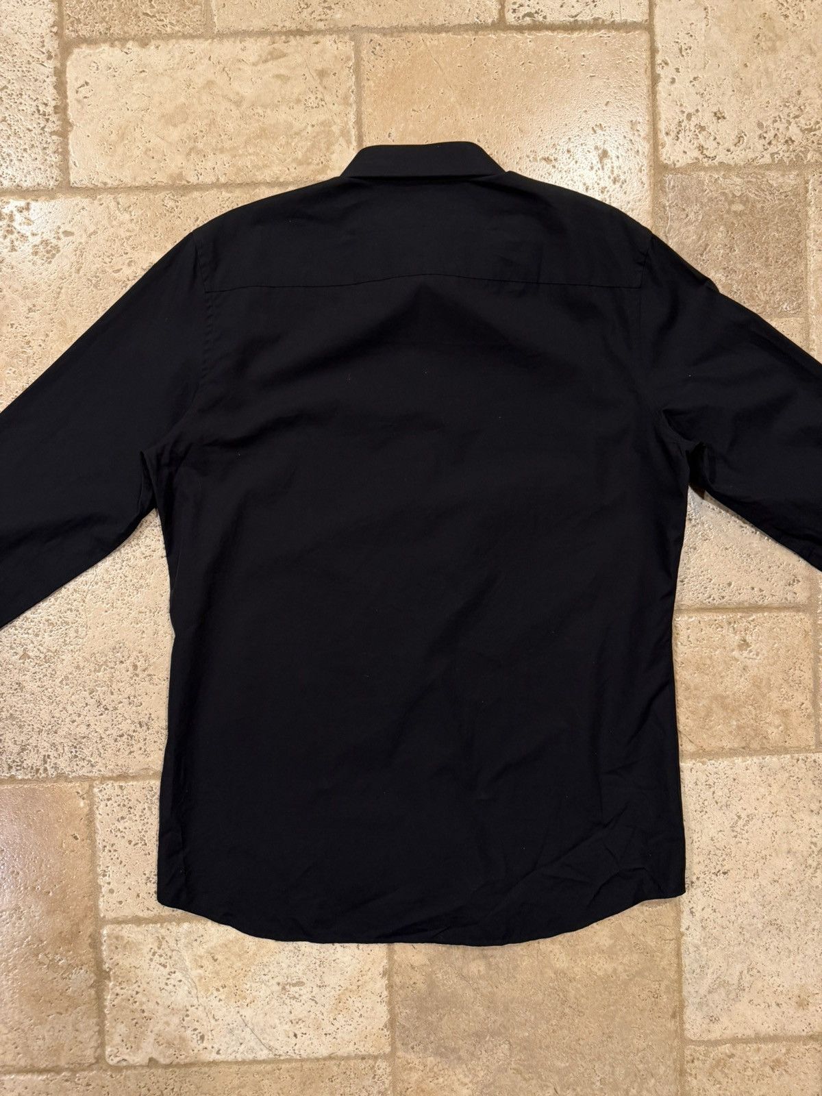 Givenchy Givenchy Red Star Embroidered Collared Black Button Up Shirt Size US L / EU 52-54 / 3 - 12 Thumbnail