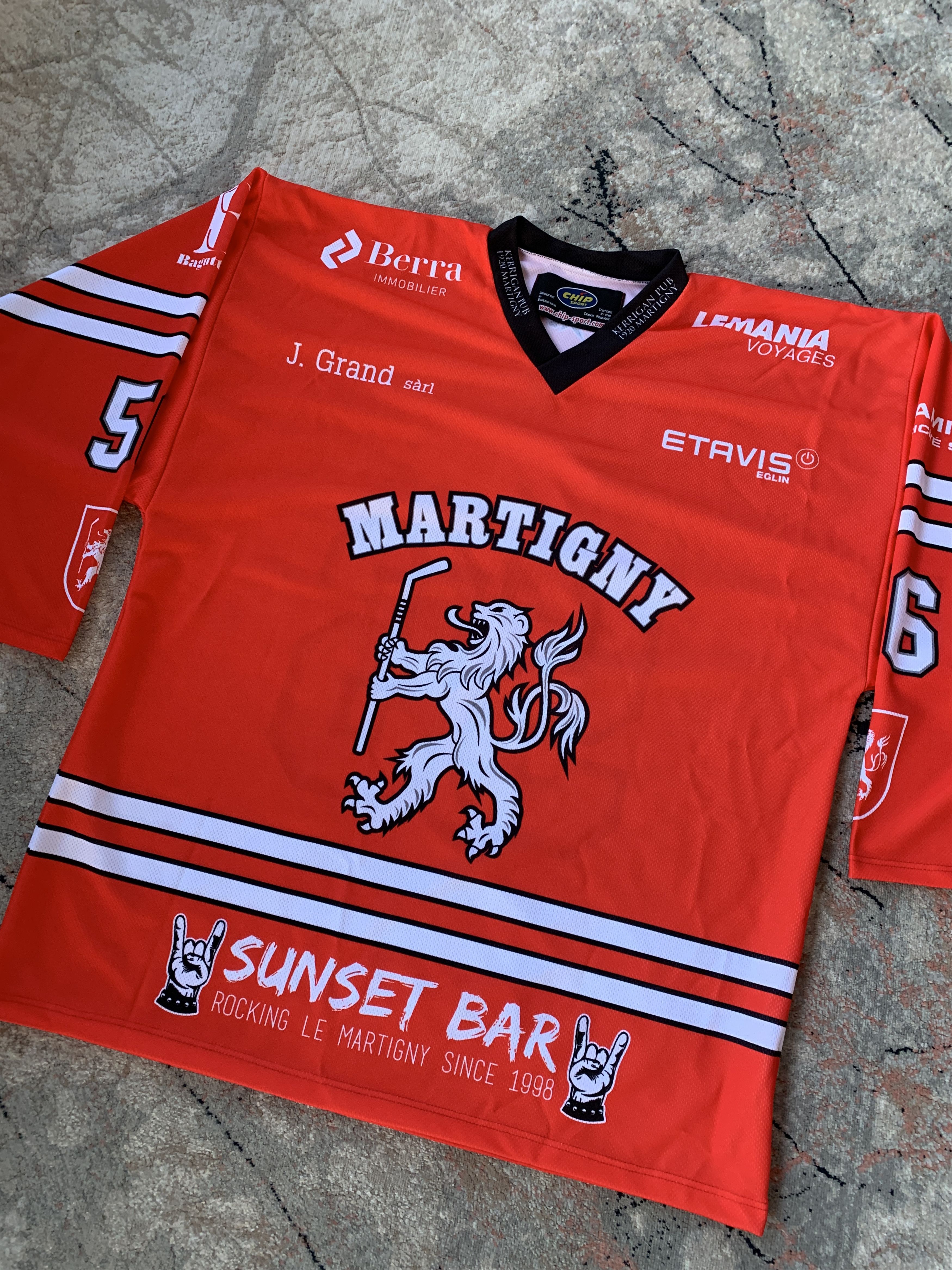 NHL Chip Sport Duay Besse 56 Martigny Hockey Jersey Size US XL / EU 56 / 4 - 2 Thumbnail