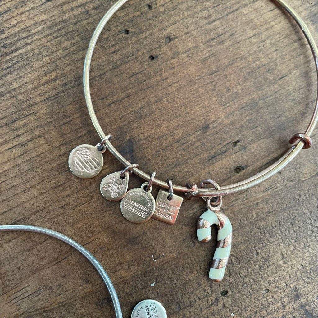 Other 2 Alex and Ani United States NAVY Charm Bangle Bracelet Rafa Size ONE SIZE - 4 Thumbnail