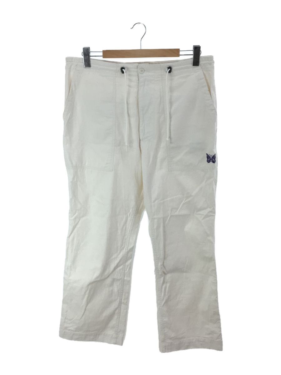 image of Needles Cropped Pants Bottom Drawcord Butterfly Cotton Cream, Men's (Size 36)