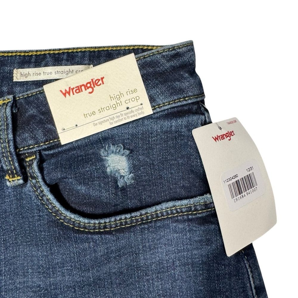 Wrangler NWT New Wrangler High Rise True Straight Crop Jeans Size 31 Size 31" - 6 Thumbnail