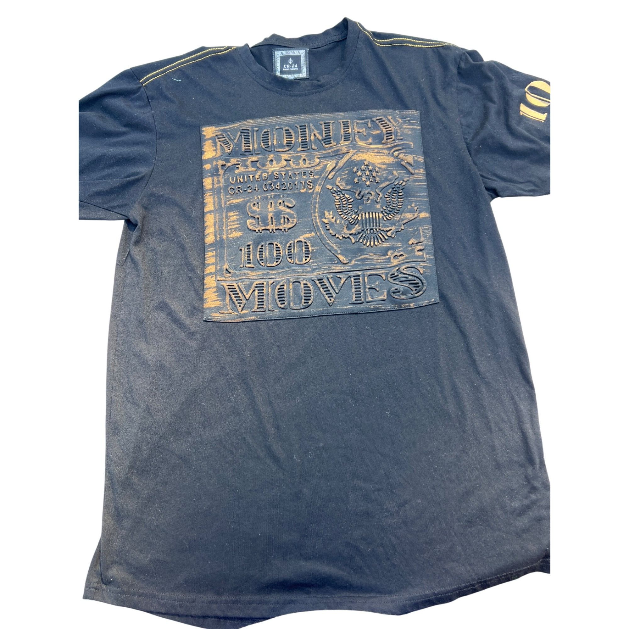 Other Bordo Cromato CR-24 Money Moves Black Gold Embossed Shirt Si Size US M / EU 48-50 / 2 - 1 Thumbnail