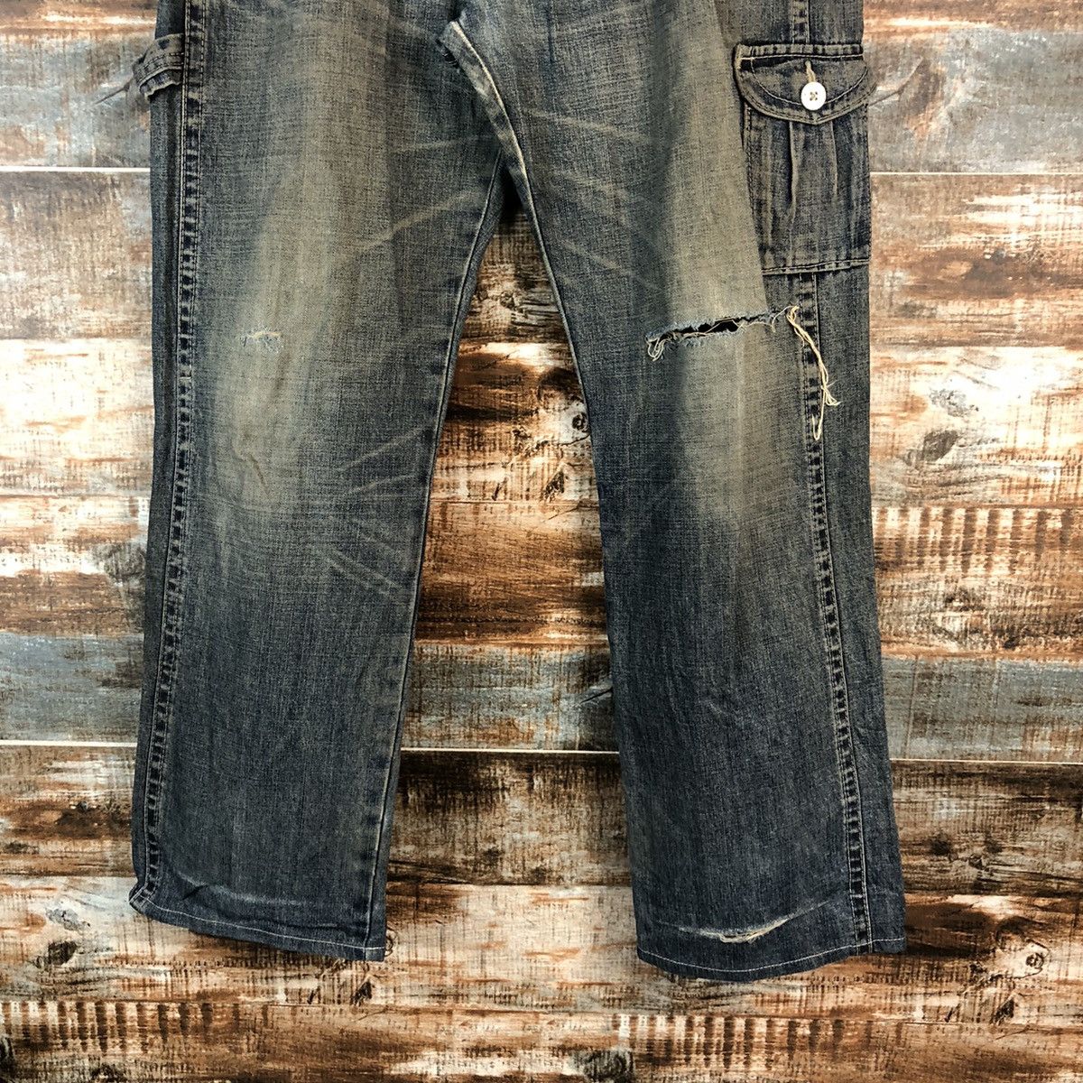 Levi's Levis vintage Black Distressed Denim Pants #A2155 Size US 30 / EU 46 - 6 Thumbnail