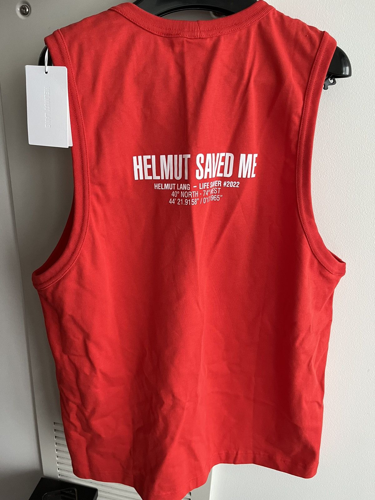 Helmut Lang Brand New Limited Edition Runway Lifeguard Logo Tank Top Size US XL / EU 56 / 4 - 9 Thumbnail