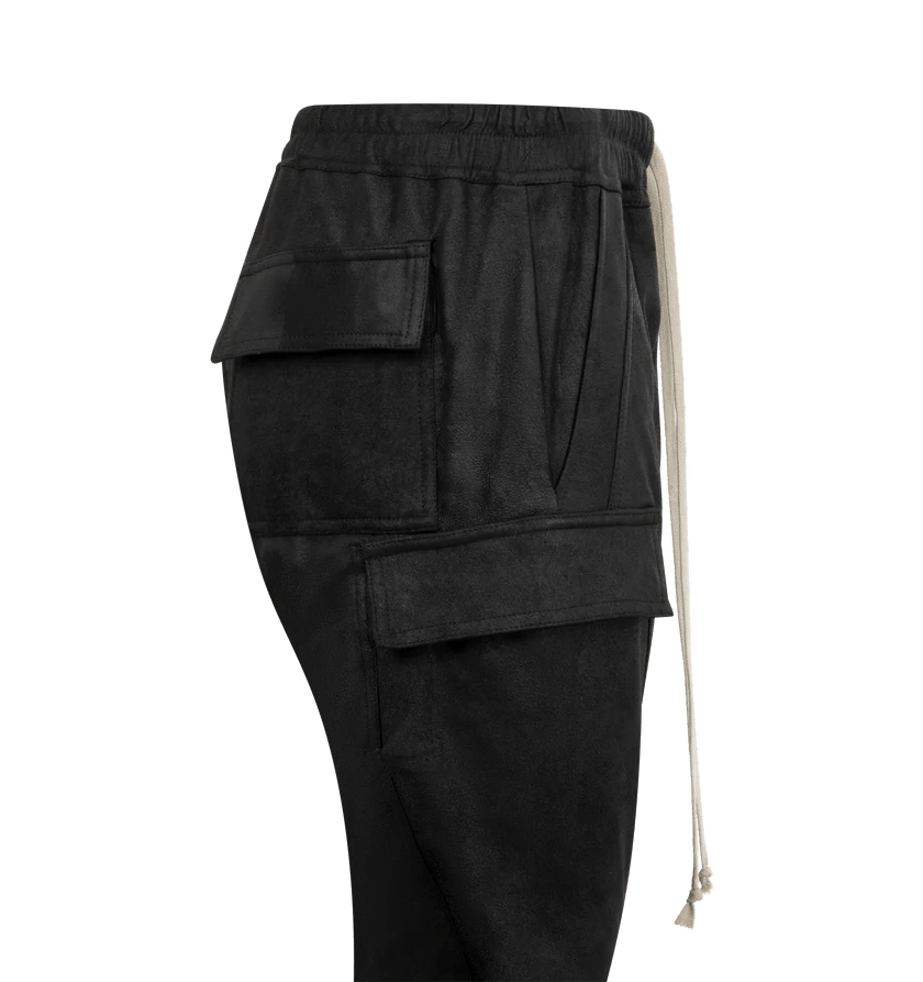 Rick Owens o1h1sh11225 Mastodon Megacargo Pant in Black Size 26" / US 2 / IT 38 - 3 Thumbnail