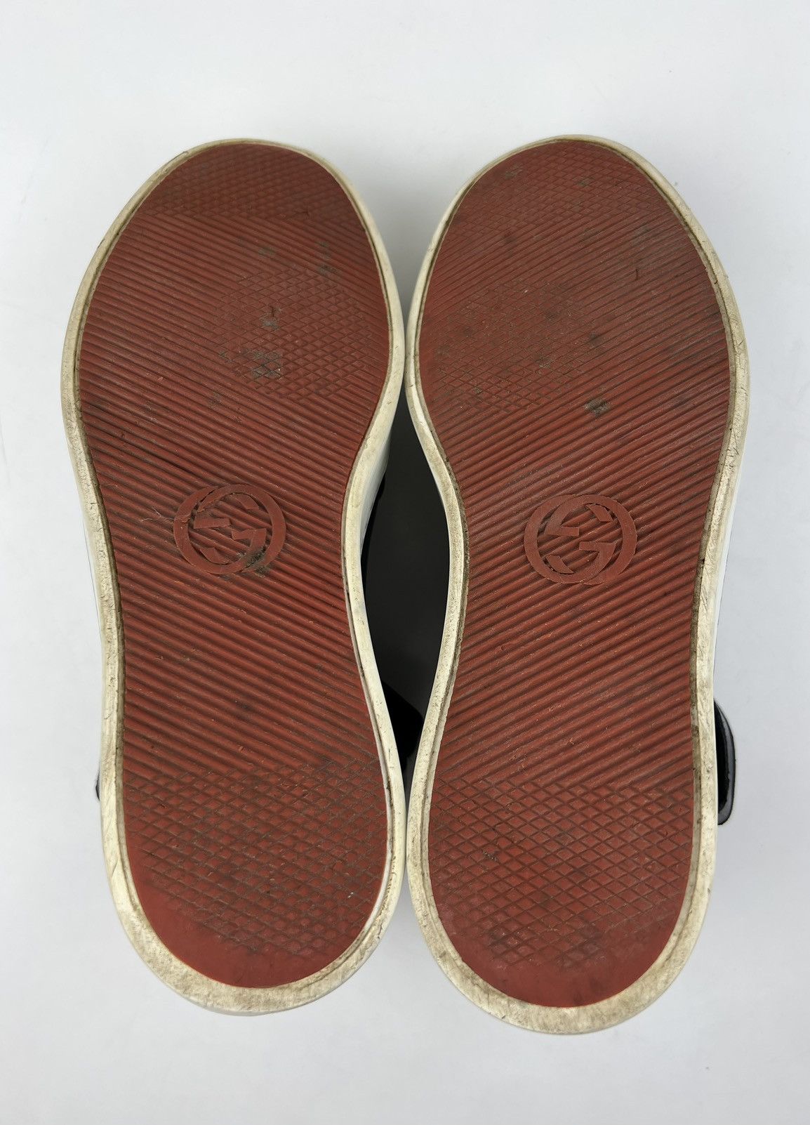 Gucci GUCCI Sneakers Hi Top Leather Shoes GG Logo Navy Men’s Size US 6.5 / EU 39-40 - 15 Thumbnail