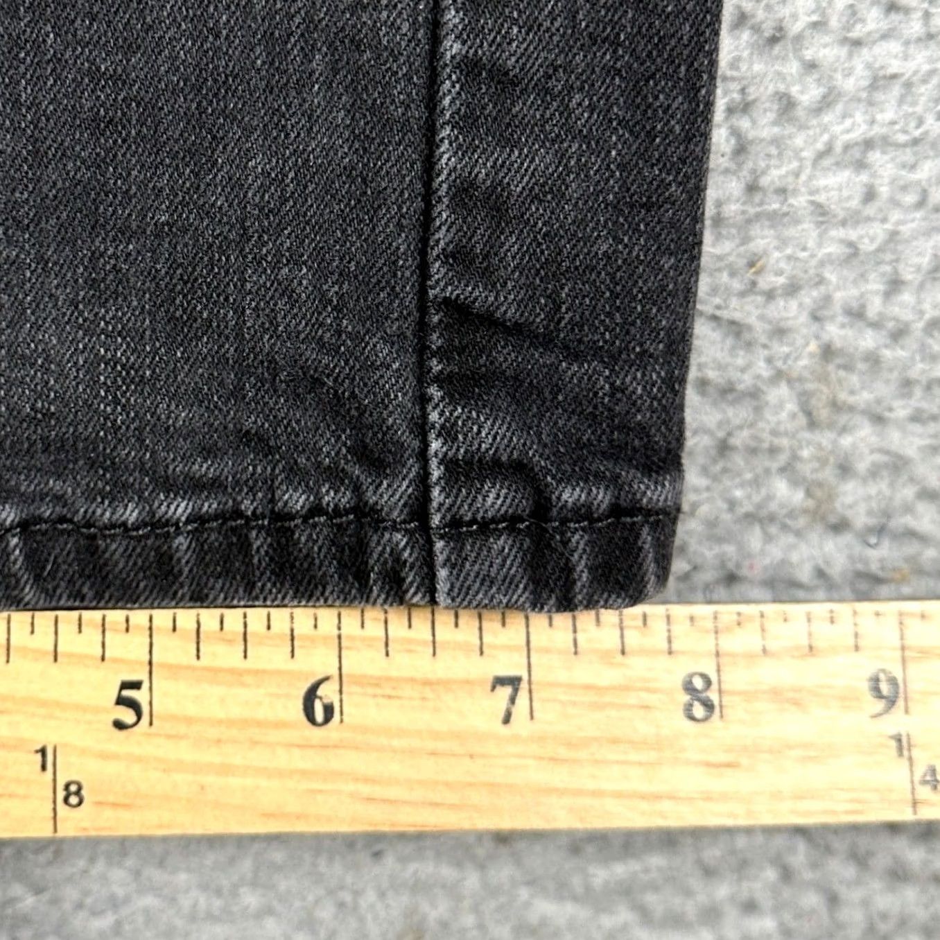 Levi's Levi's 505 Regular Fit Jeans Mens 40x30 Faded Black Stretch Denim Straight Leg Regular Rise NA Zip Button Size US 40 / EU 56 - 7 Thumbnail
