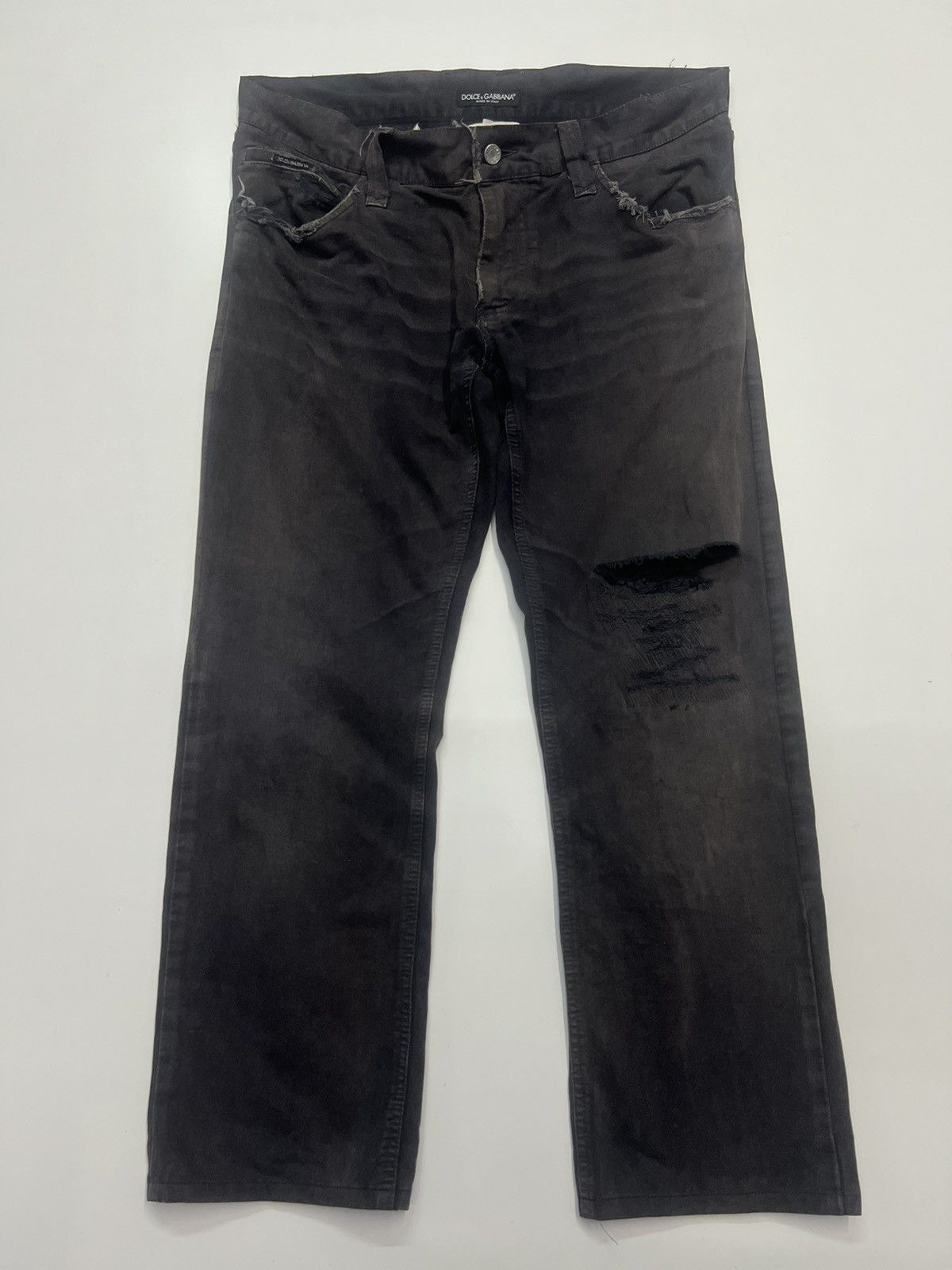 Dolce & Gabbana Dolce & Gabbana Distress Pants Size 38 Size US 38 / EU 54 - 1 Thumbnail