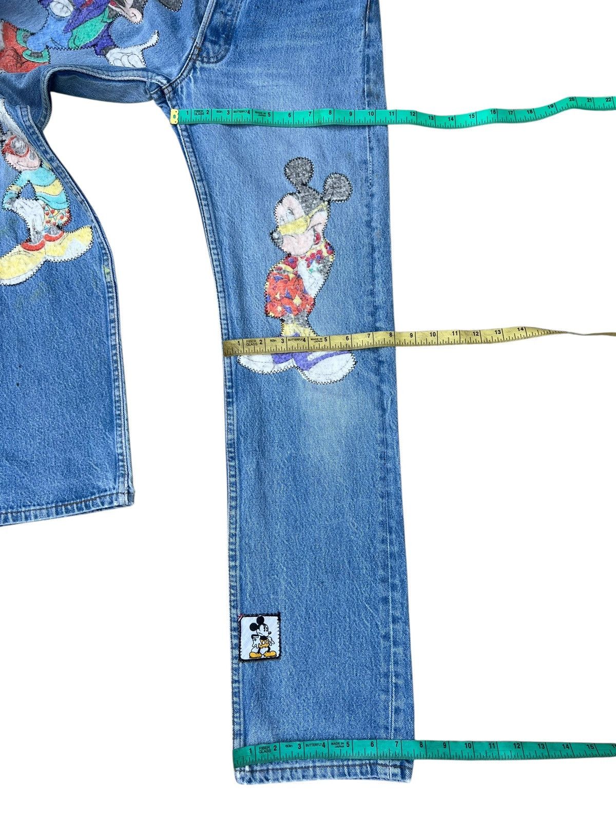 Levi's VTG 1992 Too Cute Disney X Levi’s 501 Patches Denim Jeans Size US 29 - 5 Thumbnail